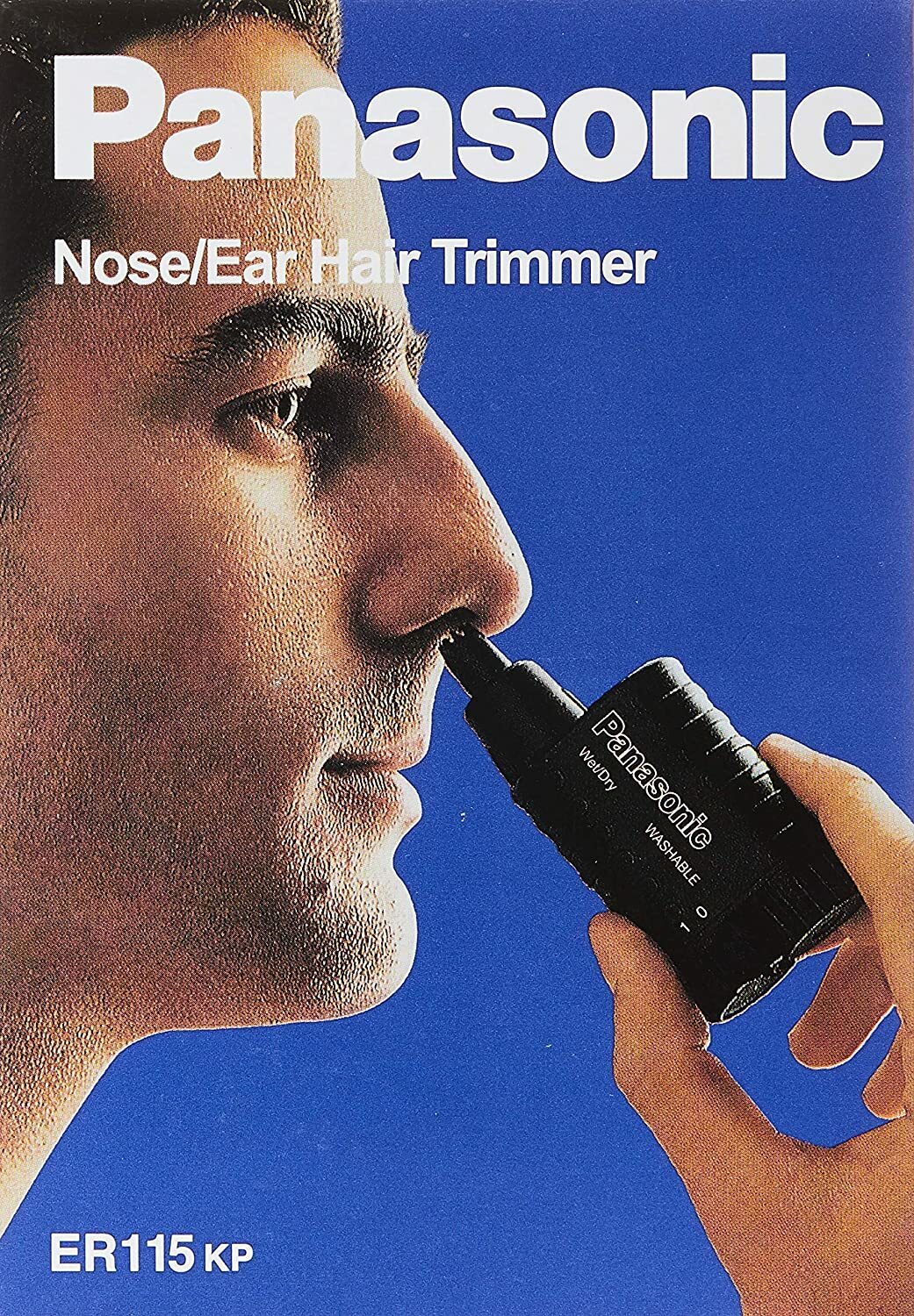 Panasonic ER115 Nose & Ear Hair Wet/Dry Trimmer Battery-Operated Washable New