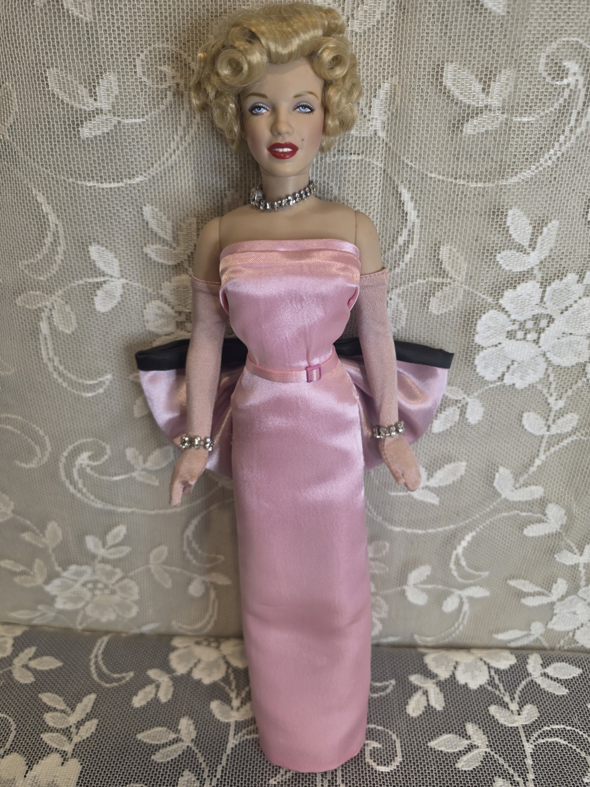 RARE Franklin Mint Vinyl Marilyn Monroe in Pink Sample Doll 15\ RARE Franklin Mint Vinyl Marilyn Monroe in Pink Sample Doll 15\