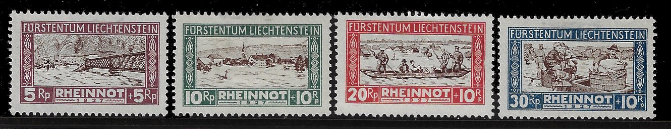 Liechtenstein B7-10 Mint Hinged, Fine - Very Fine SCV 88.50