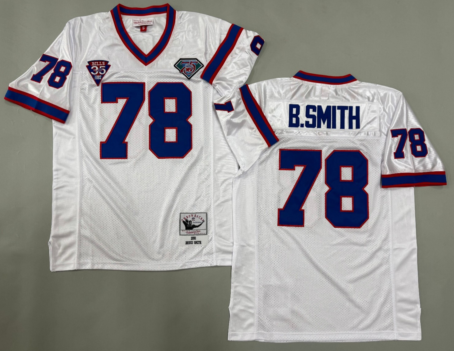 Vintage Bruce Smith #78 Bills Throwback Stitched Jersey