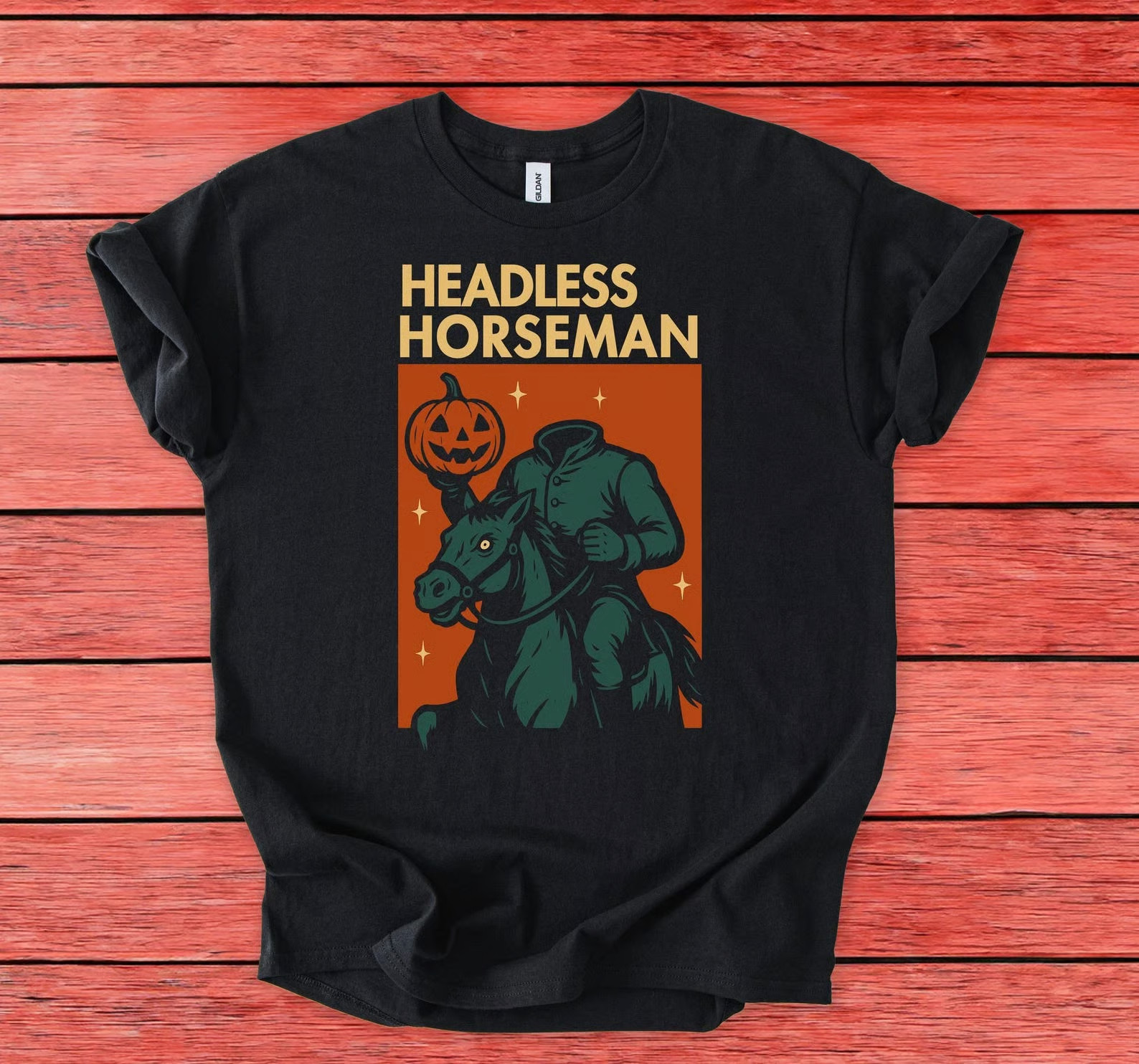 Headless Horseman Halloween Shirt | Vintage Sleepy