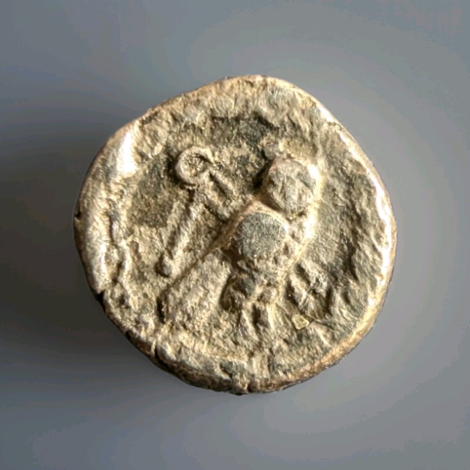 Phoenicia Tyre AR Obol 1/24 Shekel 4thC BC Dolphin Owl Ancient Greek Silver Coin