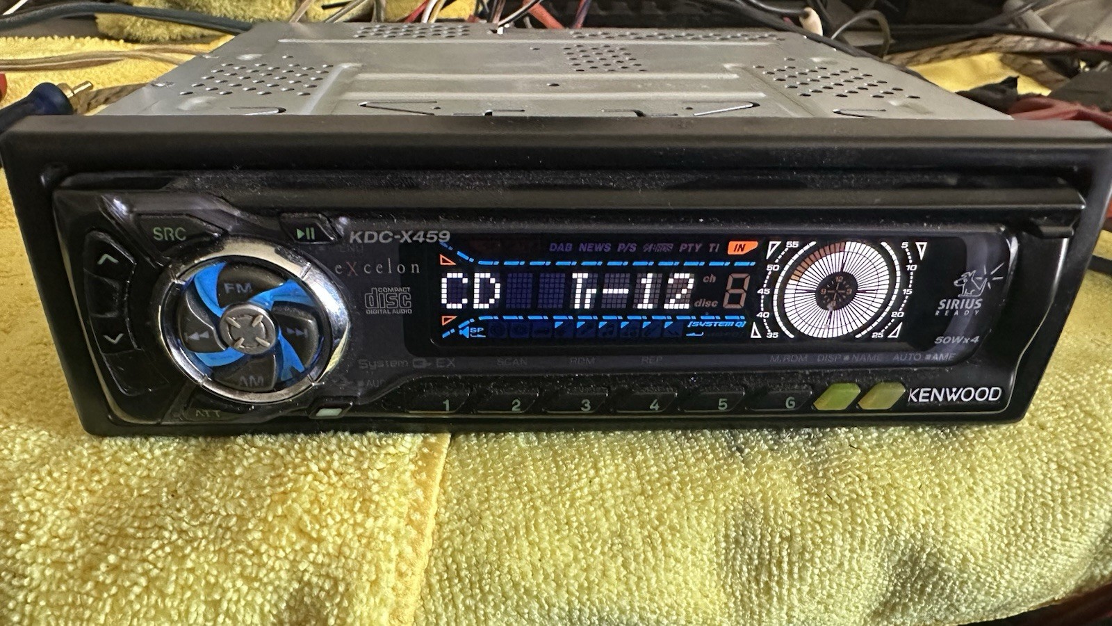 Used Kenwood Excelon KDC-X459 Car Cd Player Detachable Faceplate Works Good 