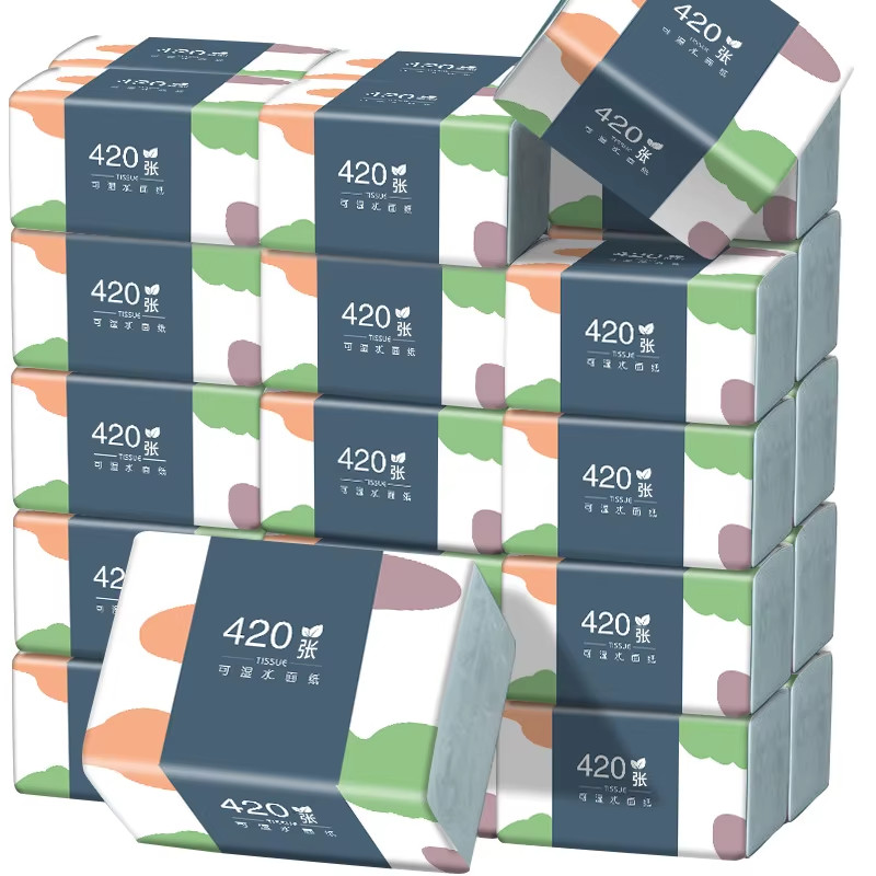 Eco-Friendly Portable 5-Ply Facial Tissue Paper – 10 Packs