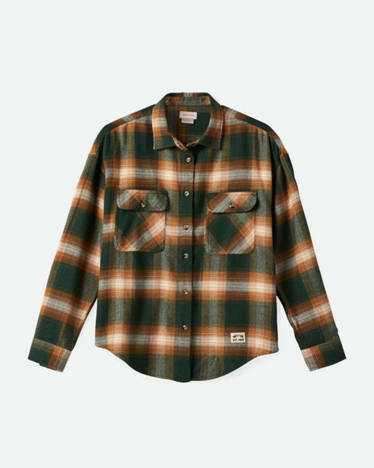 Braxton Women’s Bowery Classic Flannel Shirt Garden Topiary/Copper Sz S NWT $79