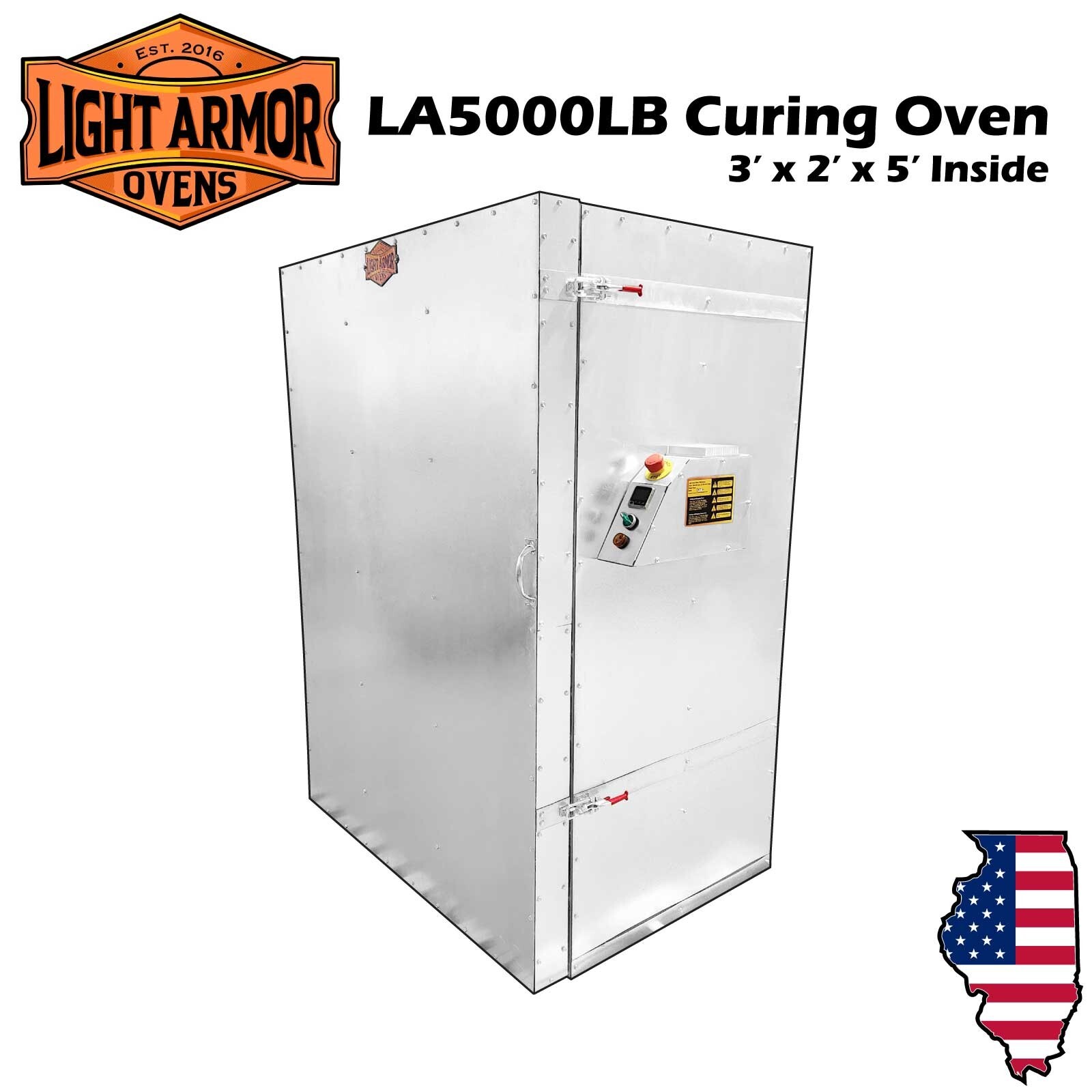 Powder Coating Oven, Cerakote Oven, Curing Oven (Inside: 3' W x 2' D x 5' T)
