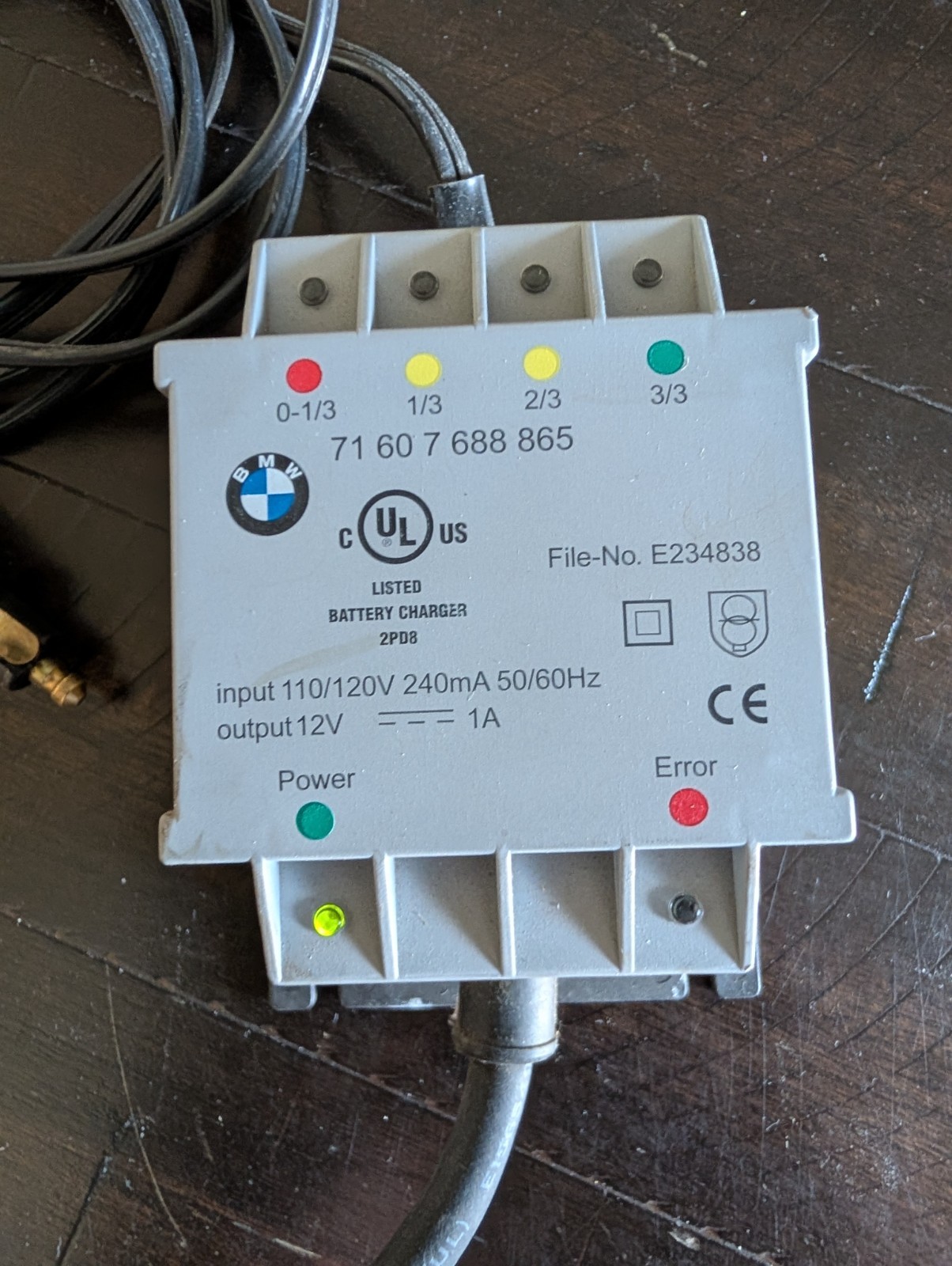 BMW Motorcycle Automatic Battery Charger p/n 71 60 7 688 86 EXCELLENT CONDITION BMW Motorcycle Automatic Battery Charger p/n 71 60 7 688 86 EXCELLENT CONDITION