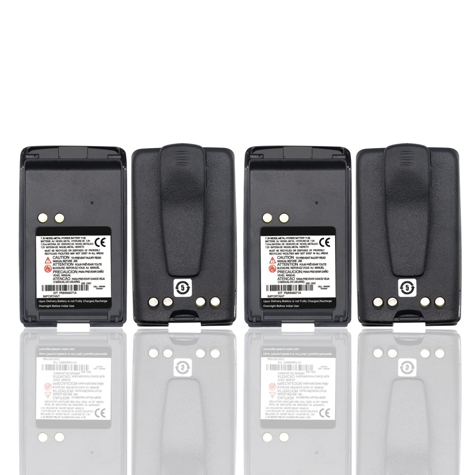 4PC PMNN4075A Battery [2026 New Version] for Motorola Mag One BPR40 Battery