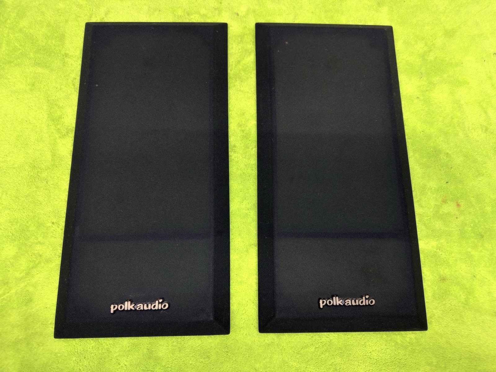 2X Polk Audio Monitor Series M4.6 Speaker CLOTH GRILLS ONLY BLACK GOOD COND 🔥🔥 2X Polk Audio Monitor Series M4.6 Speaker CLOTH GRILLS ONLY BLACK GOOD COND 🔥🔥