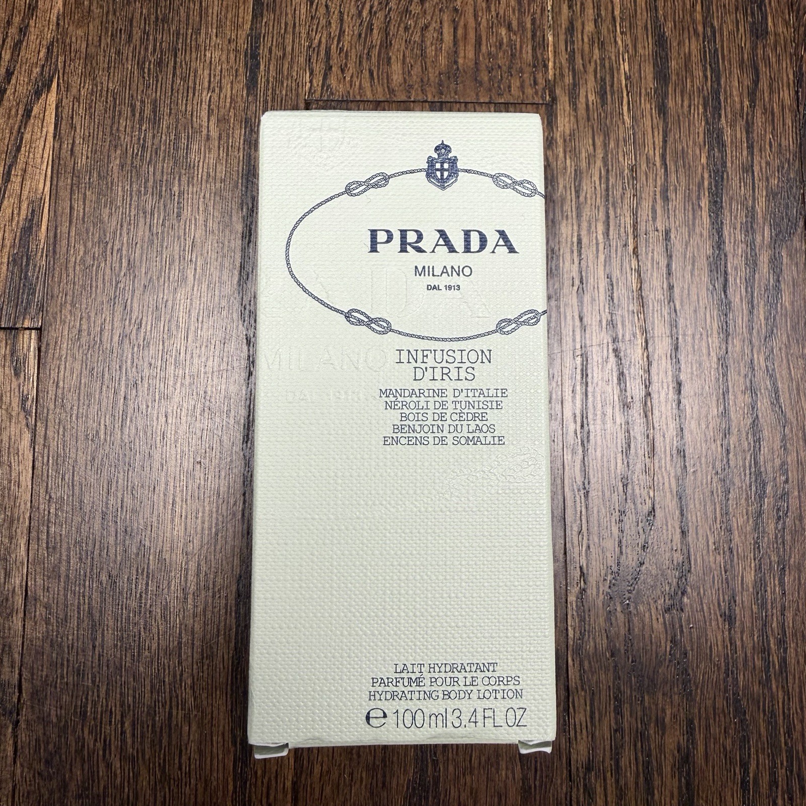 PRADA Milano Infusion D'Iris Perfumed Hydrating Body Lotion 3.4 floz/100 ml NEW 