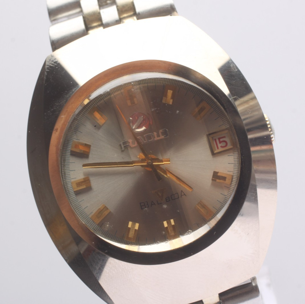 Vintage [Near MINT-] RADO Balboa V 35mm Date Automatic Men\'s Watch From JAPAN