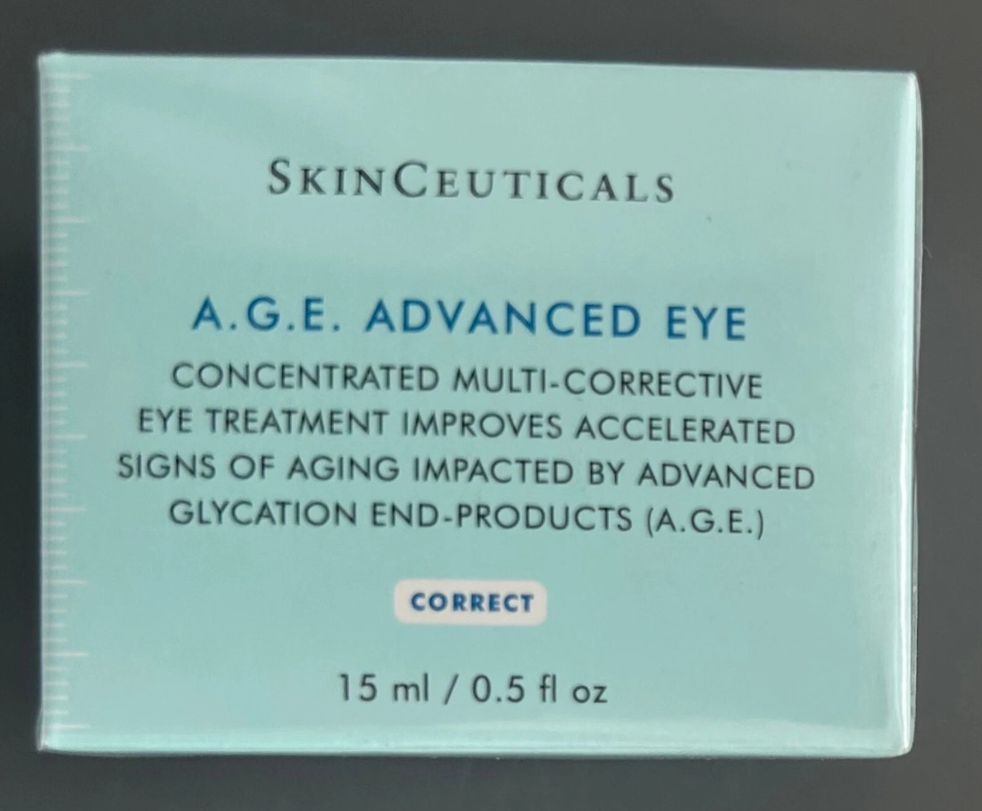 SKINCEUTICALS A.G.E AGE ADVANCED EYE CREAM *NEW* FULL SIZE .5 OUNCES SEALED BOX