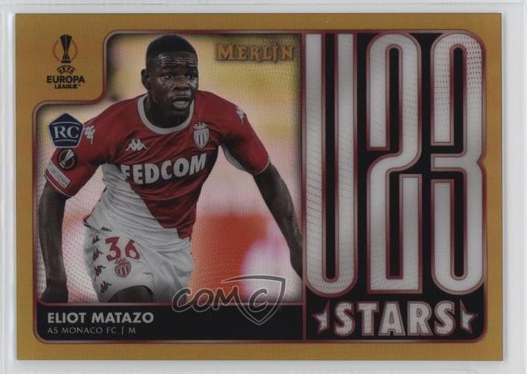 2021-22 Topps U23 Stars Gold Refractor 9/50 Eliot Matazo #U23-19 Rookie RC 4g8