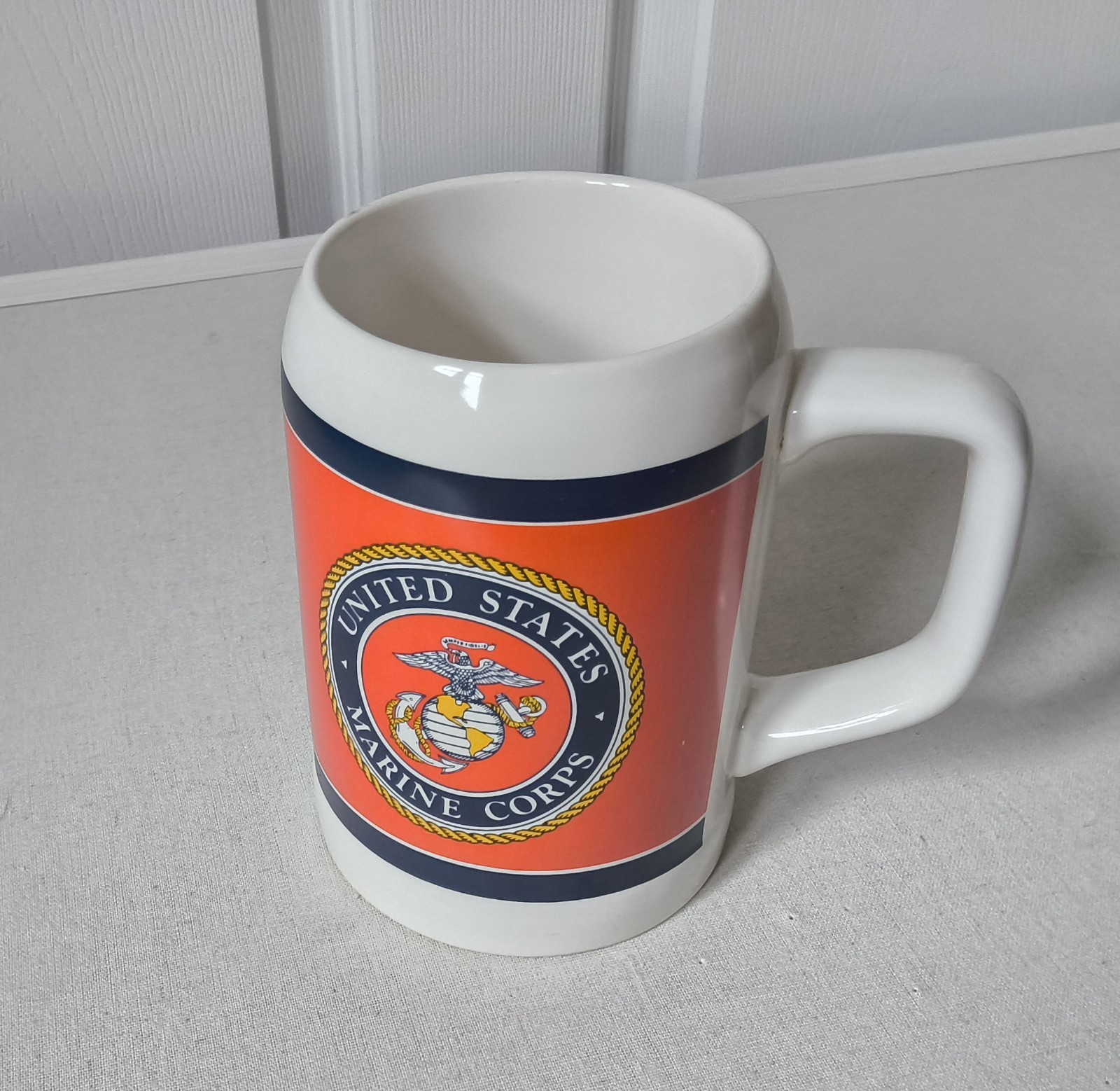 U.S. Marine Corp Mug 5 1/2 Inches Tall with Emblem U.S. Marine Corp Mug 5 1/2 Inches Tall with Emblem