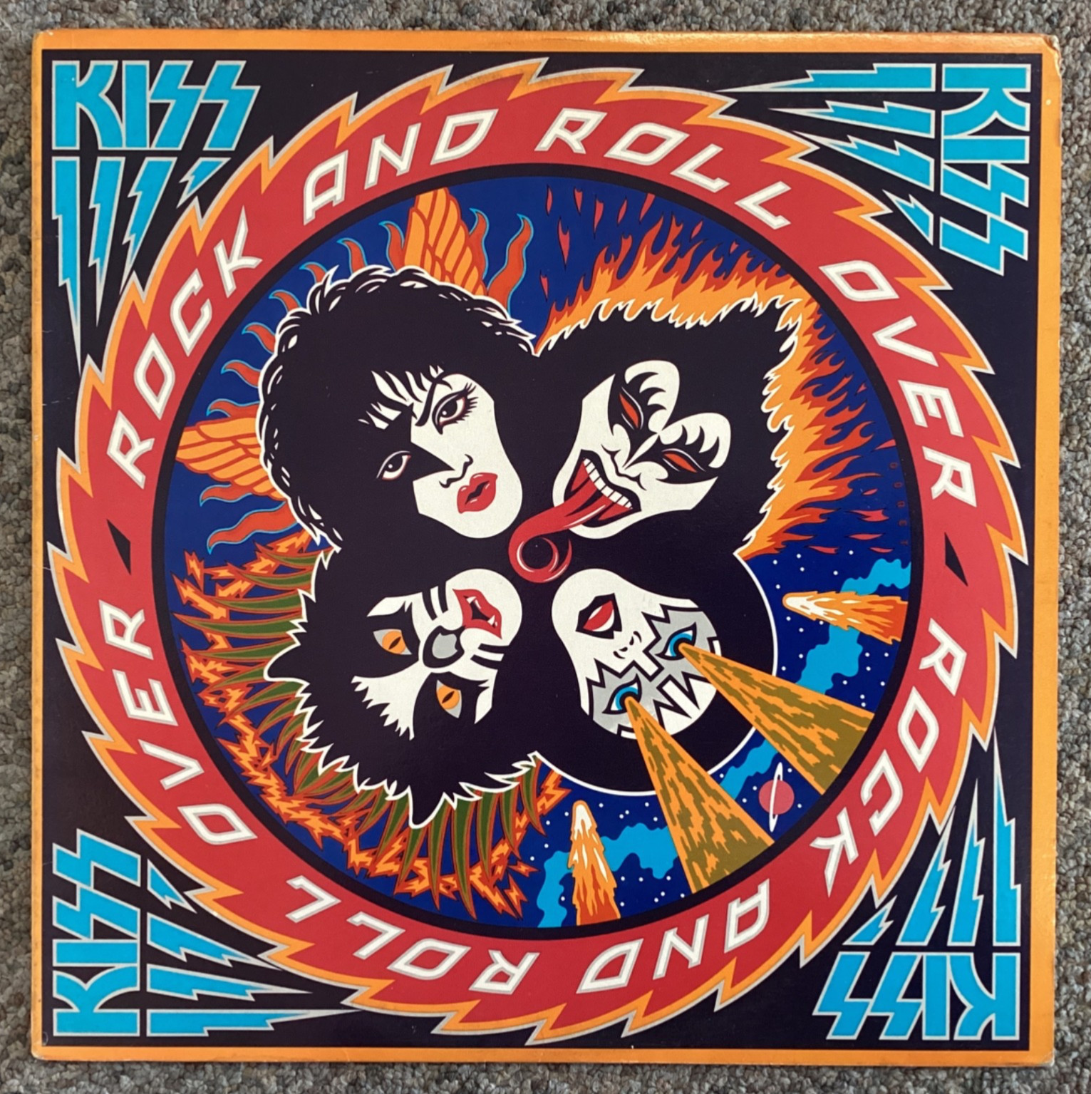Kiss - Rock & Roll Over - 1976 1st Press NBLP 7037 w/Sleeve + Inserts NM/VG+ Kiss - Rock & Roll Over - 1976 1st Press NBLP 7037 w/Sleeve + Inserts NM/VG+