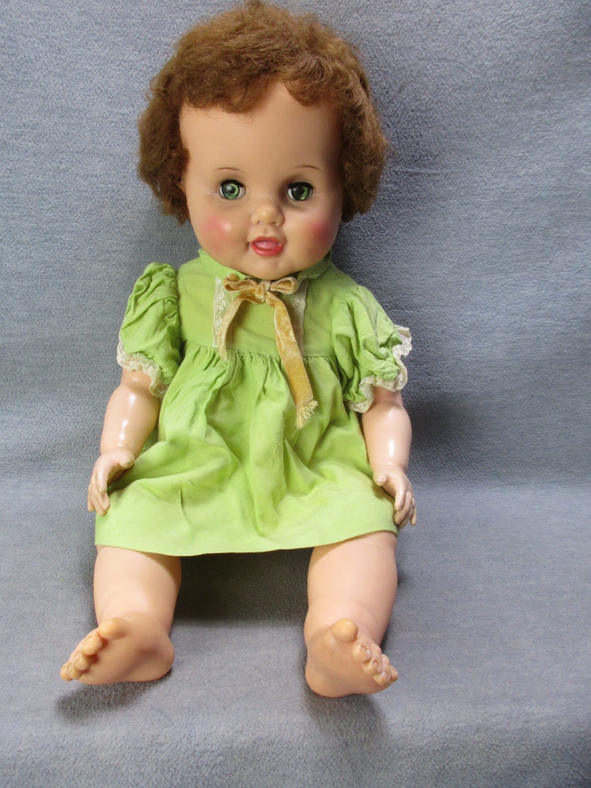 Vintage 1960s Bonnie Play Pal Baby Doll OEB-24-3 Sleep Eyes Replaced Arms