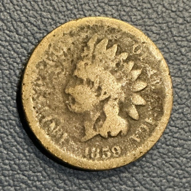 1859 Indian Head Cent - Vintage Copper - First Year