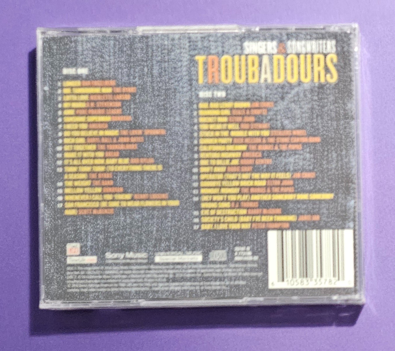 Time Life Music Singers And Songwriters  Troubadours  2 CD's Brand New