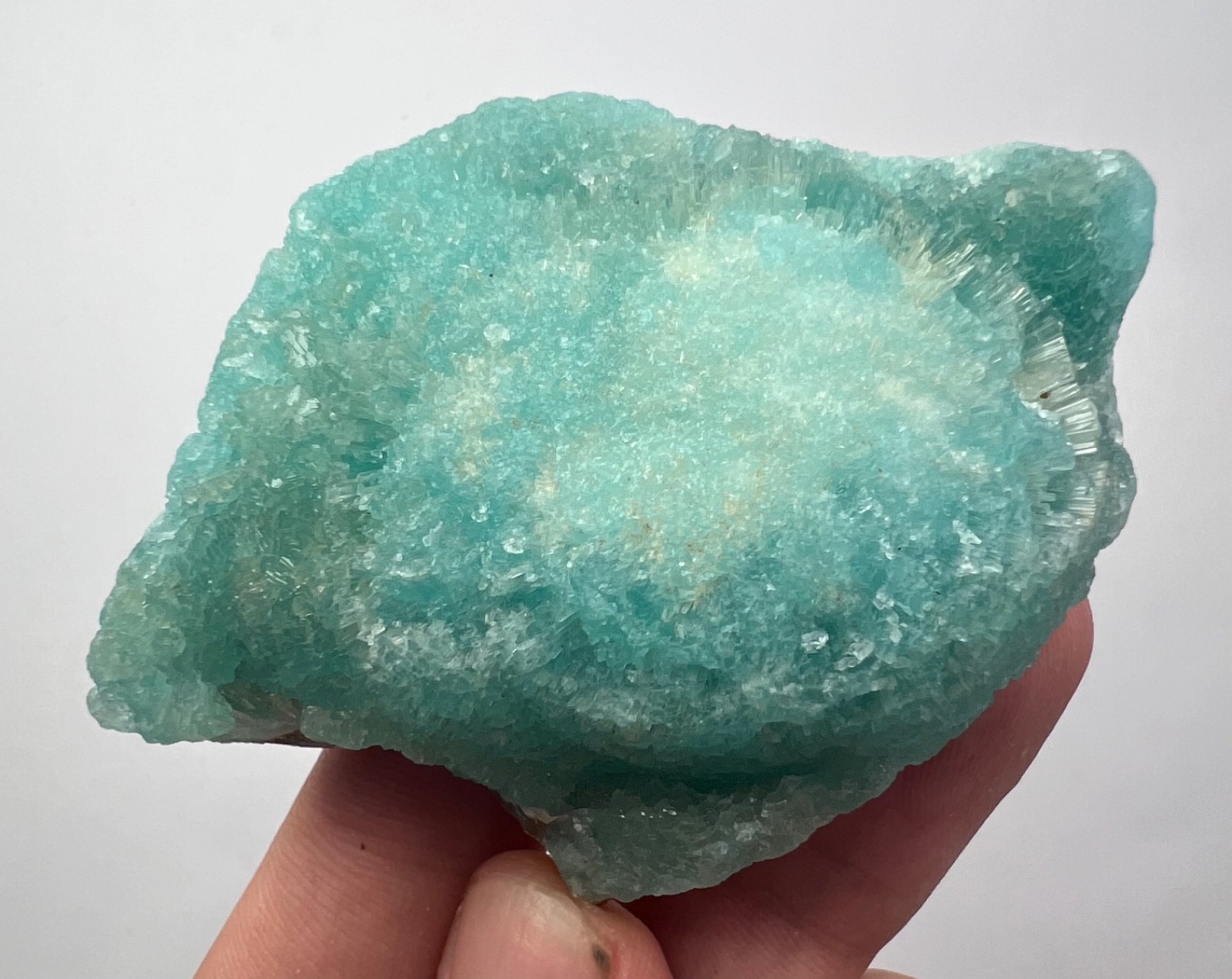 63 Gram Beautifully Sky Blue Aragonite Crystal From AFGHANISTAN