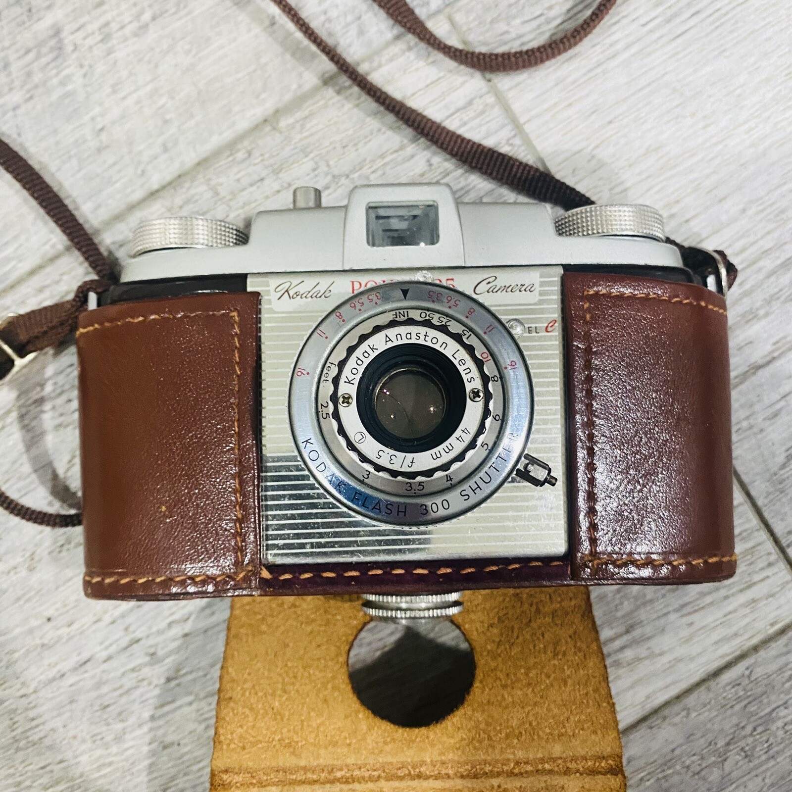 Vtg Kodak Pony 135 Model C Camera W/ Original Hard Case & Strap Untested