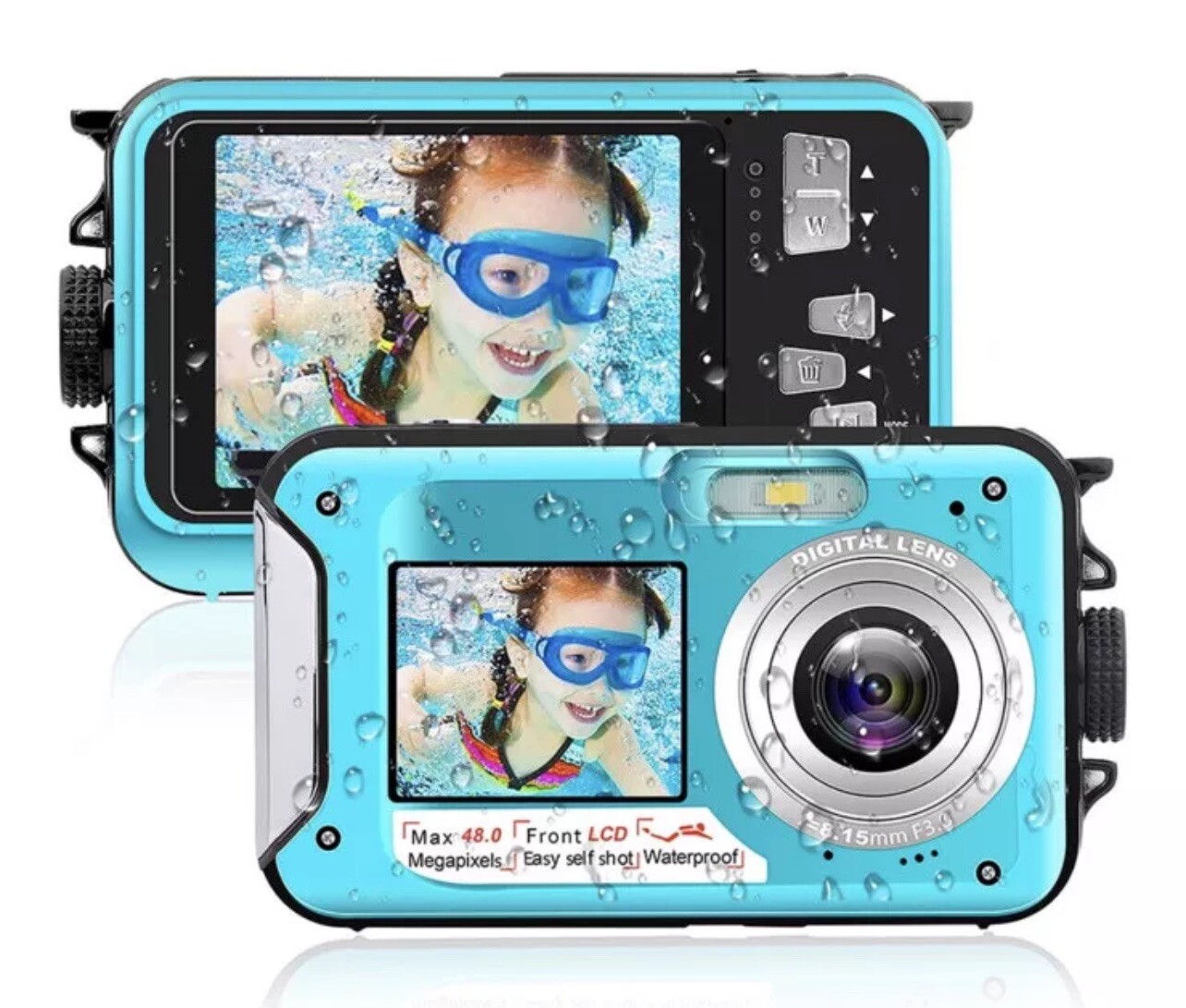Underwater Camera FHD 2.7K 48 MP Waterproof Digital Camera Selfie Dual Screen Underwater Camera FHD 2.7K 48 MP Waterproof Digital Camera Selfie Dual Screen