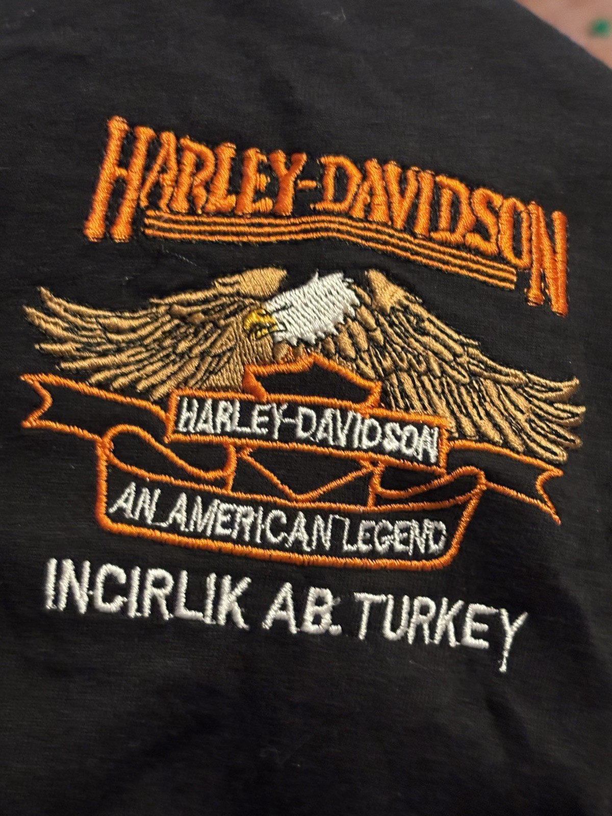 Vintage Harley Davidson Shirt Air Force Incirlik Base Turkey Xxl
