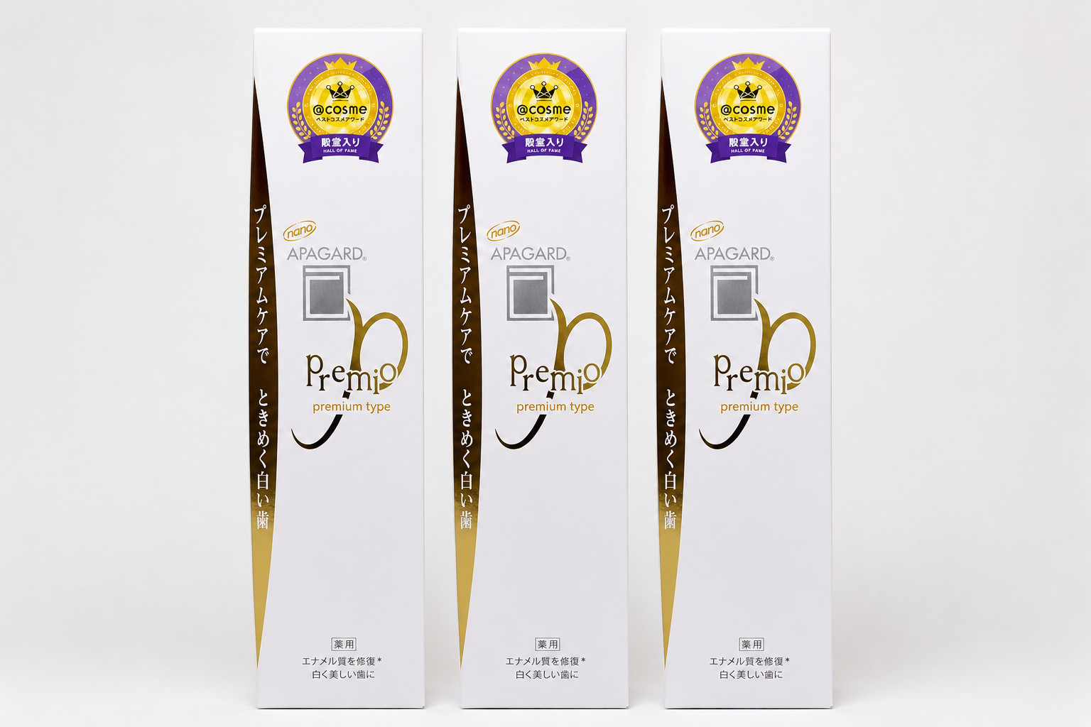 3PCS SANGI APAGARD Premio Toothpaste 105g mHAP Whitening Made in Japan