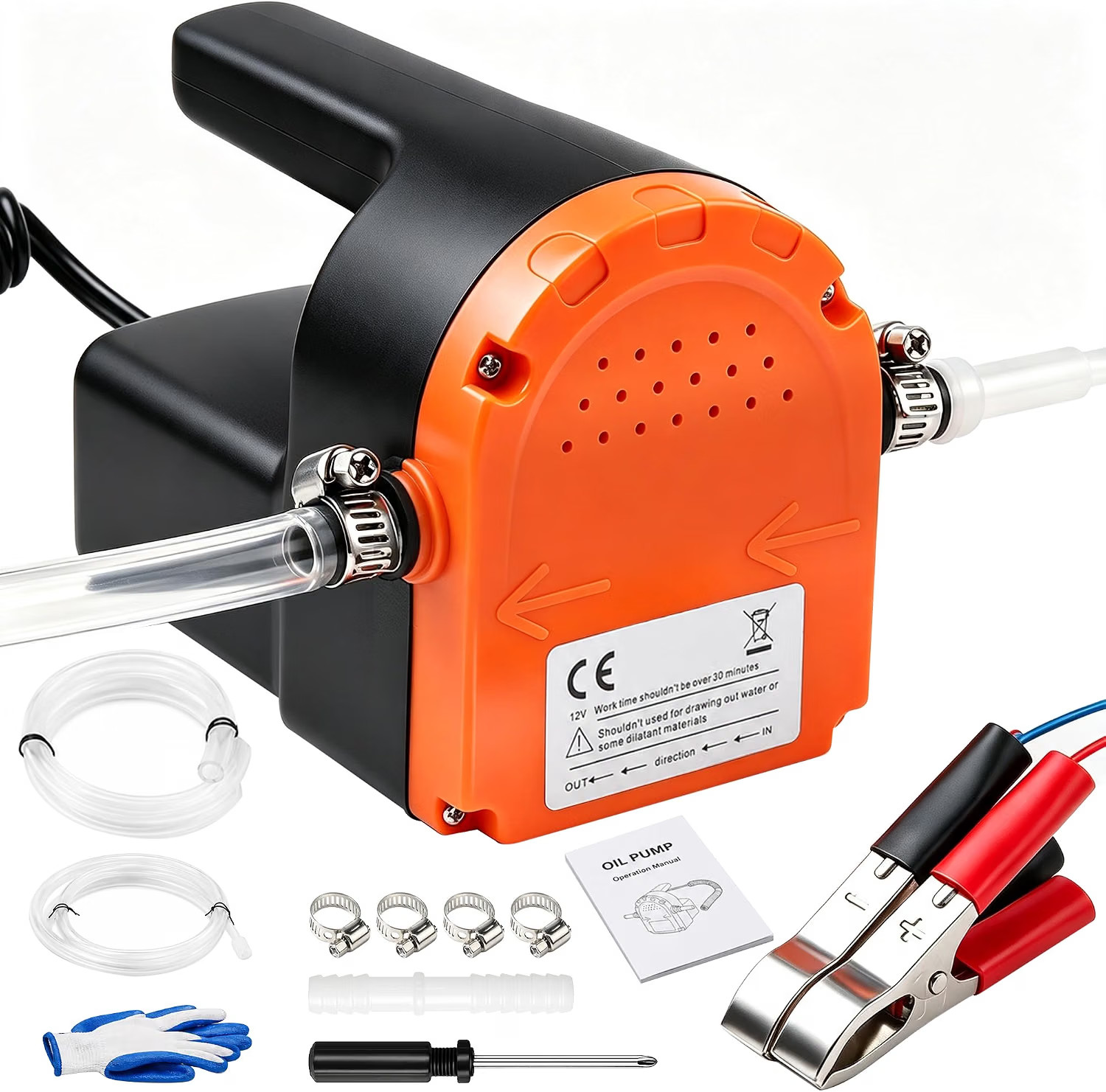 12V Electric Oil Extractor Pump for Engine Oil & Fluid Transfer 100W