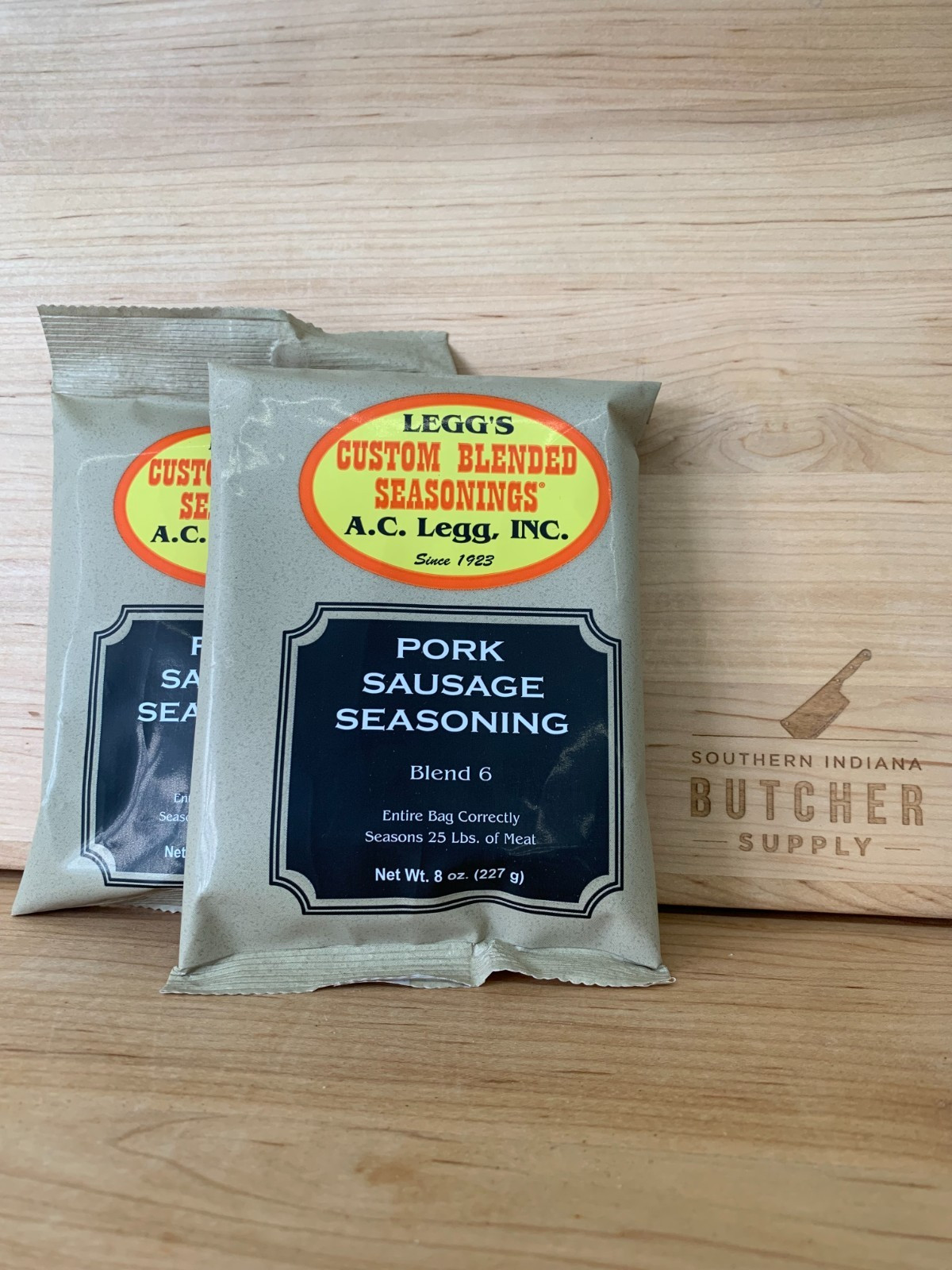 AC LEGG\'S OLD PLANTATION PORK SAUSAGE SEASONING BLEND 6, 2 PACKS - 