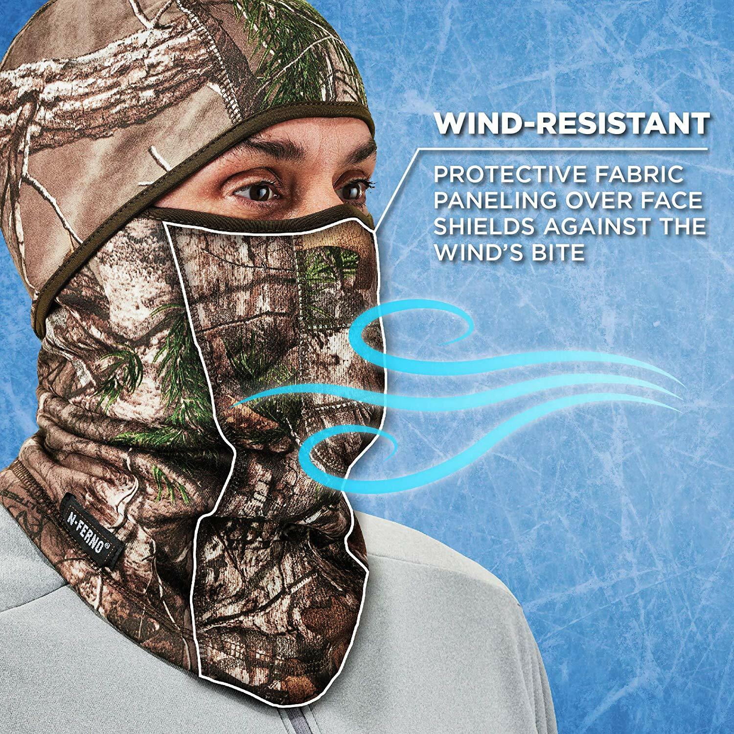 RealTree Camo Ski Mask Snow Hunting Wind Resistant Face Tactical Balaclava Hood