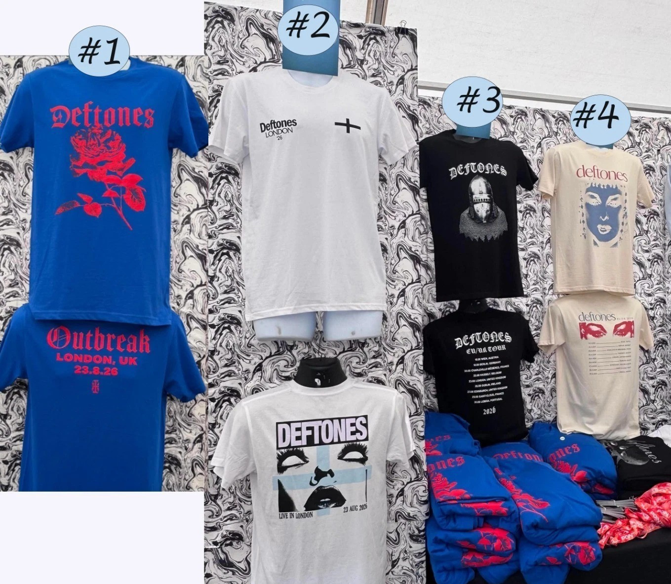 Deftones London UK EU Tour 2026 Concert Shirt Reprint