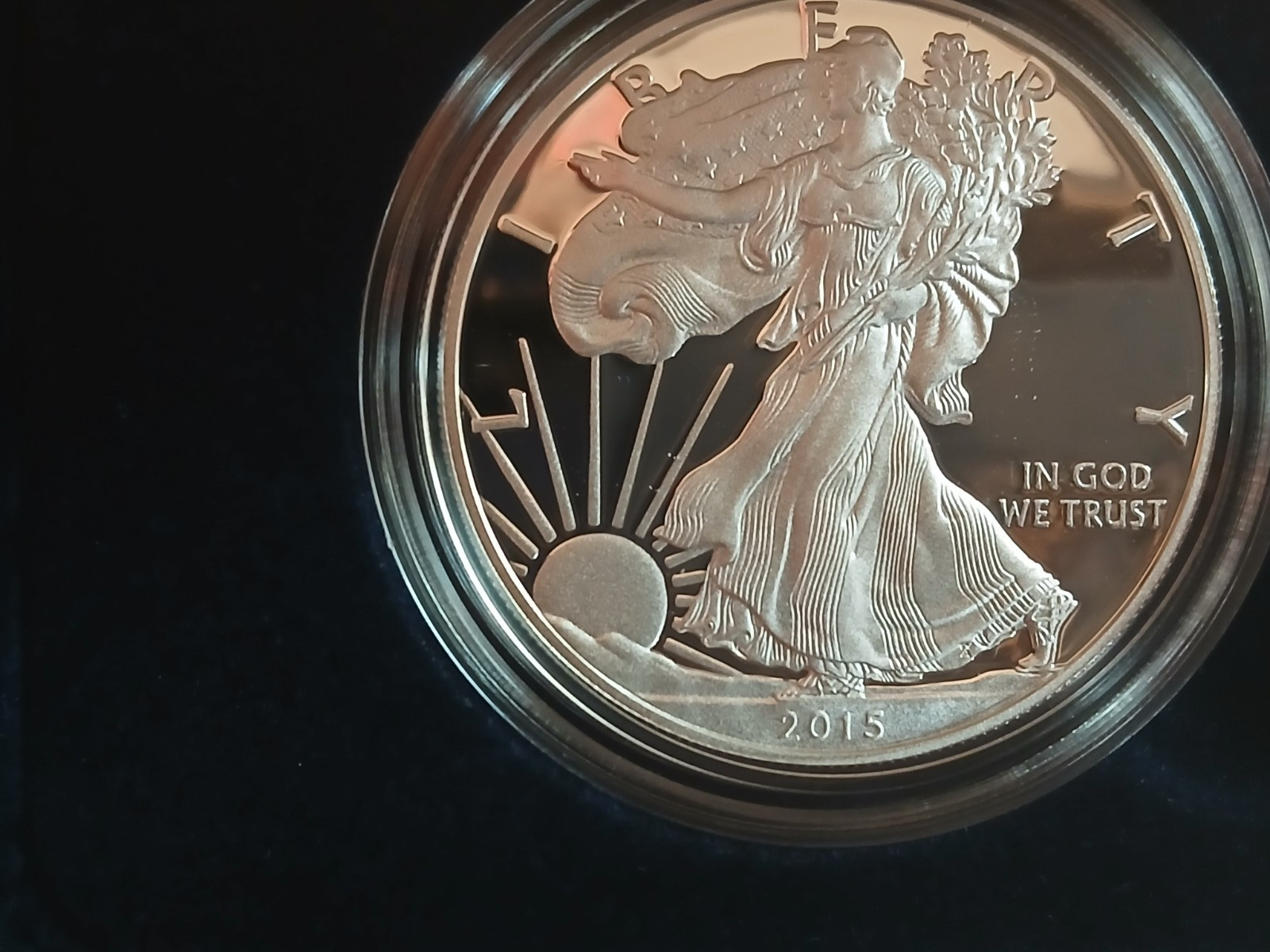 2015 W American Silver Eagle 1oz .999 PROOF w Box & CoA