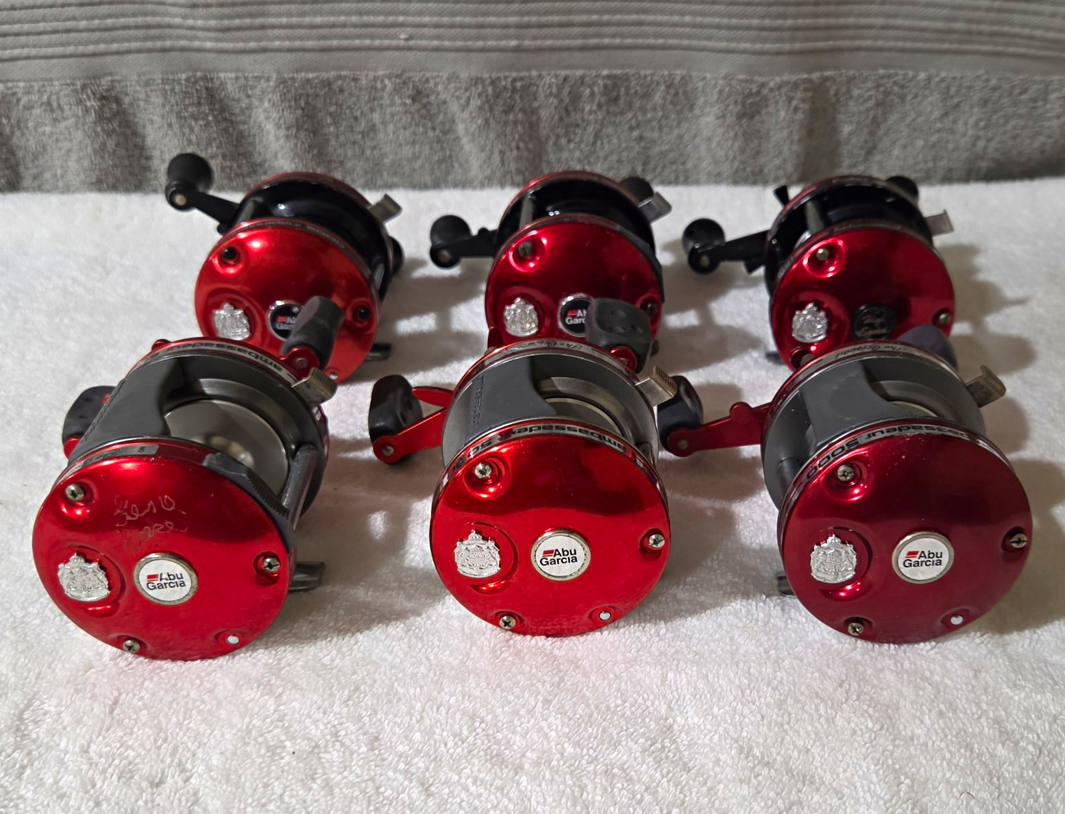 6) Abu Garcia Ambassadeur Fishing Reels 5000 5000B 5000AL 6000 Read Description