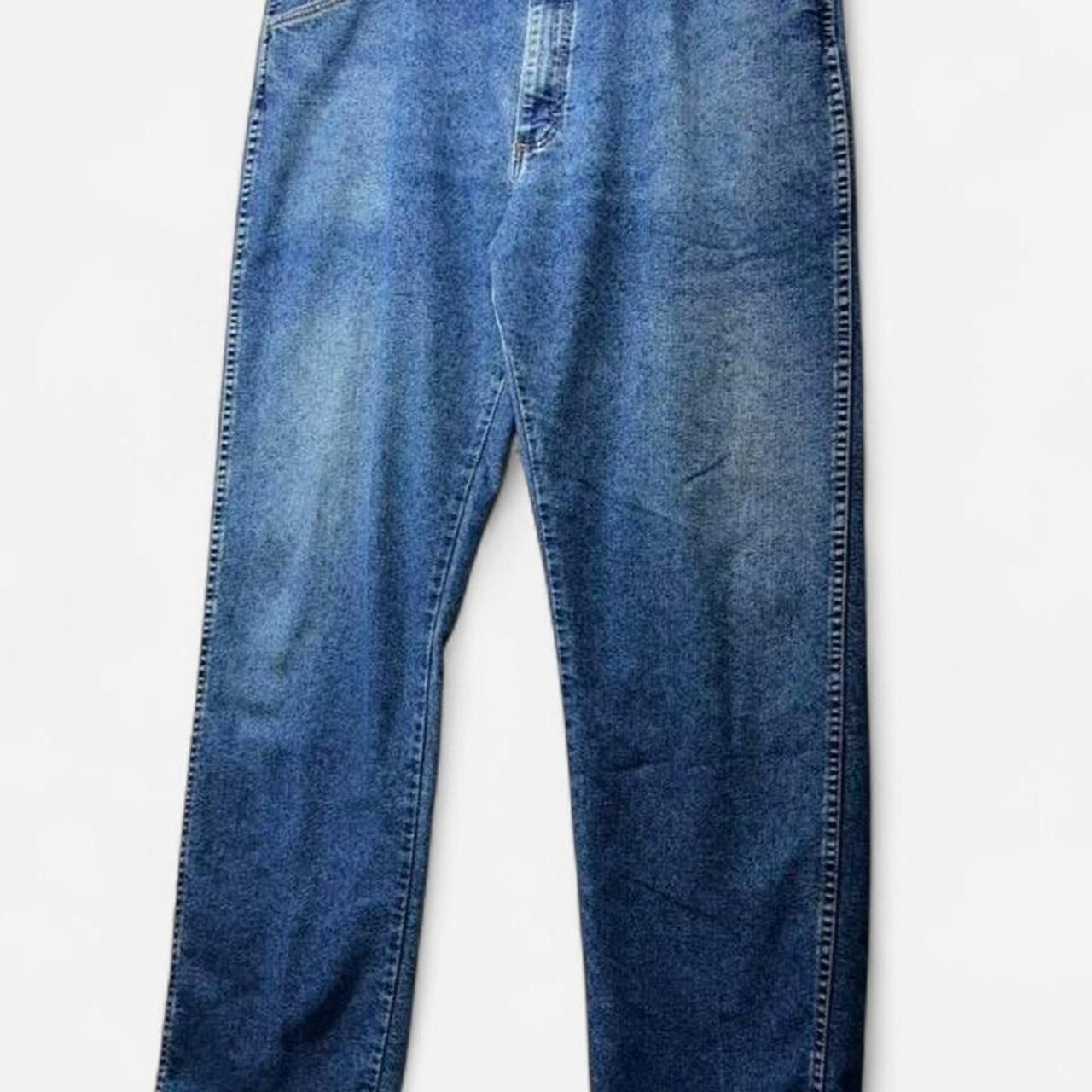 Wrangler Authentics Mens Relaxed Fit Straight Leg Jeans Blue Denim 36x29
