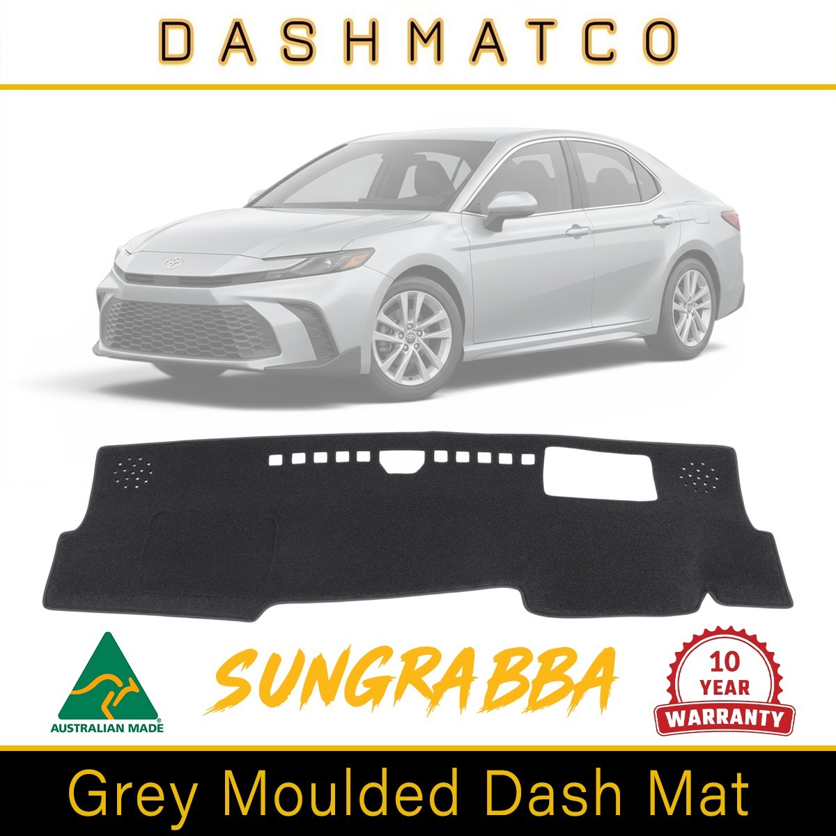 Sungrabba Grey Dashmat Fits Toyota Camry AXVH80R With HUD 10/2024 - On