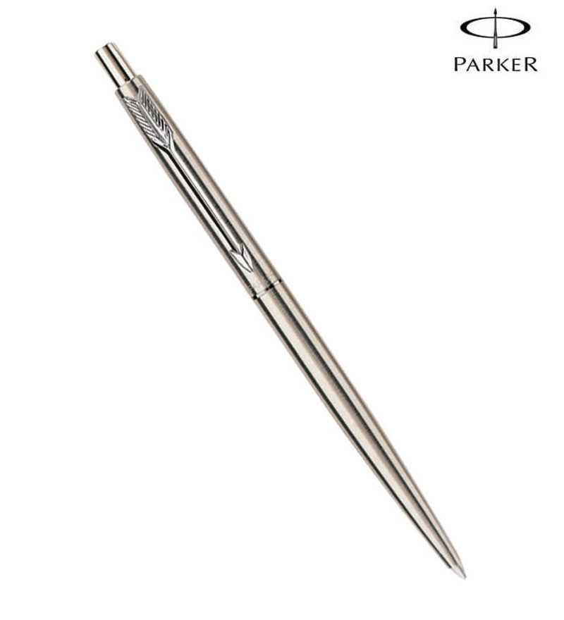 Parker Classic Stainless Steel CT Ball Point Pen Chrome Trim Blue Ink Fine Point