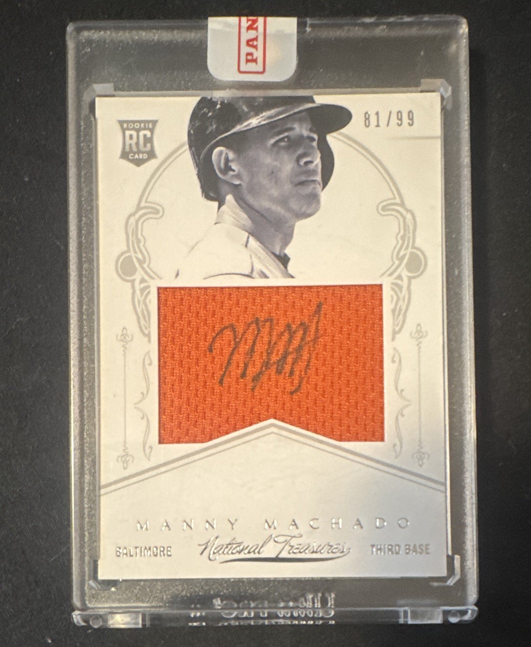 2013 Panini America\'s Pastime Manny Machado RC Auto Mem #330 /99 2013 Panini America\'s Pastime Manny Machado RC Auto Mem #330 /99