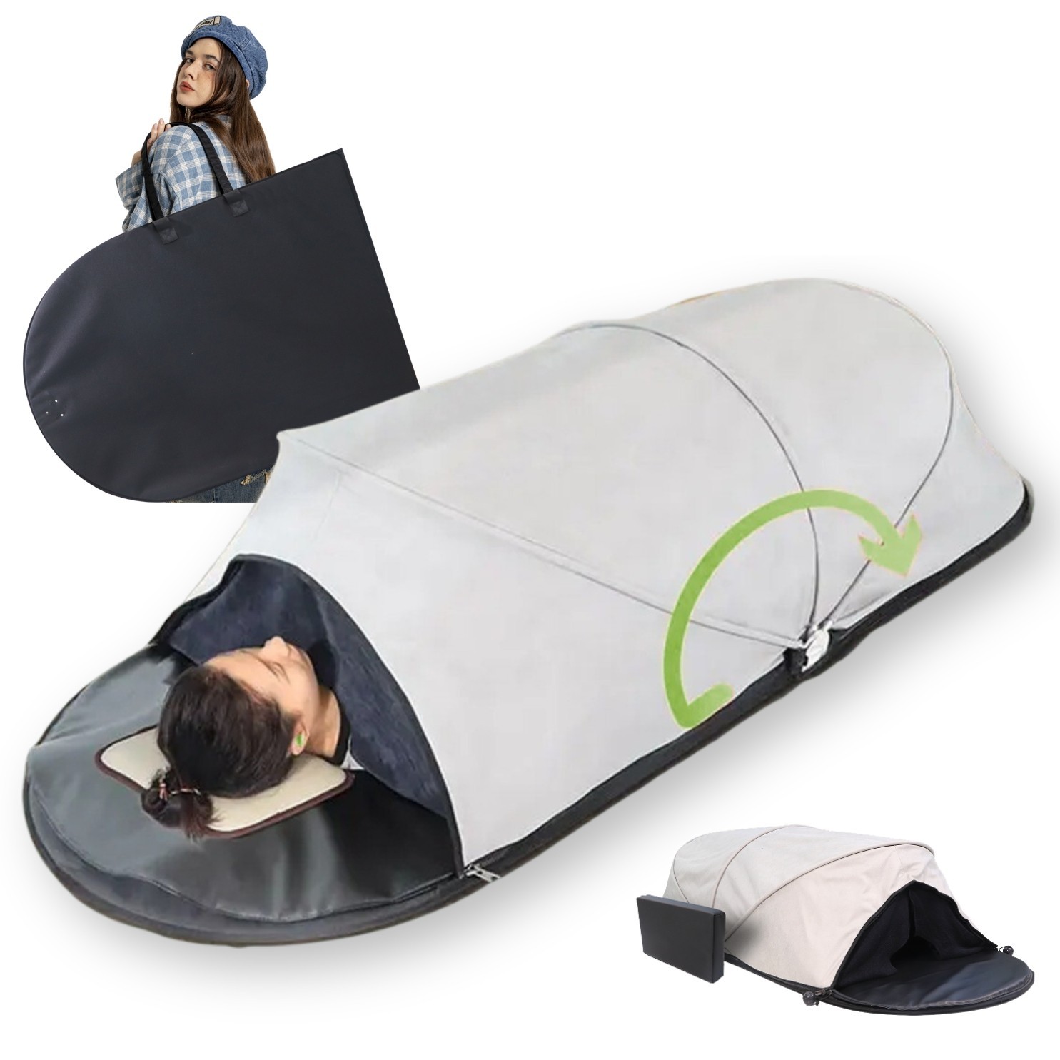 The Portable Infrared Sauna Dome – Foldable 7-in-1 with PEMF And Negative Ions The Portable Infrared Sauna Dome – Foldable 7-in-1 with PEMF And Negative Ions