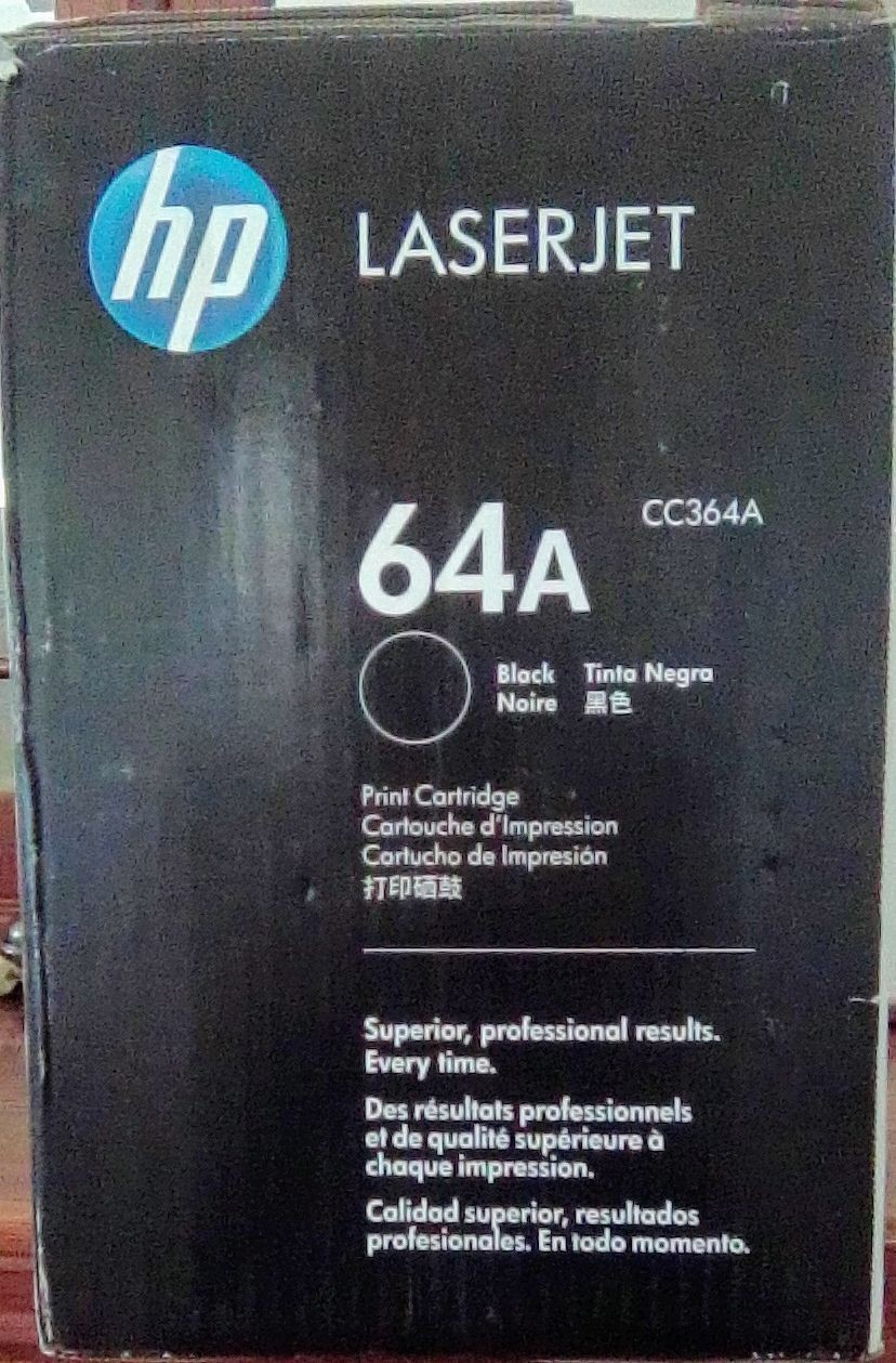 New OME HP LaserJet 64A Black Toner Cartridge Open Box Sealed Cartridge New OME HP LaserJet 64A Black Toner Cartridge Open Box Sealed Cartridge