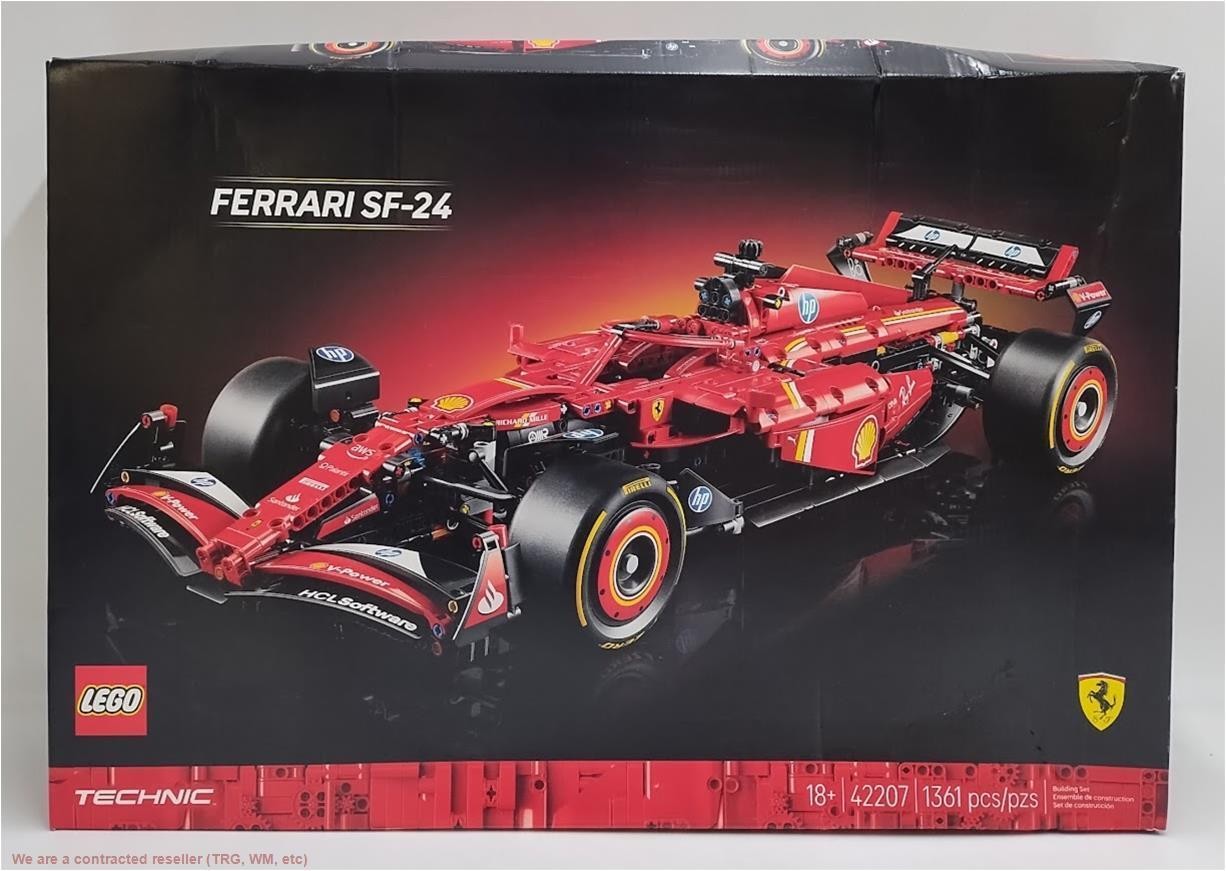 LEGO Technic Ferrari SF-24 F1 Car Model Kit for Adult F1 Fans 42207 SEE DETAILS