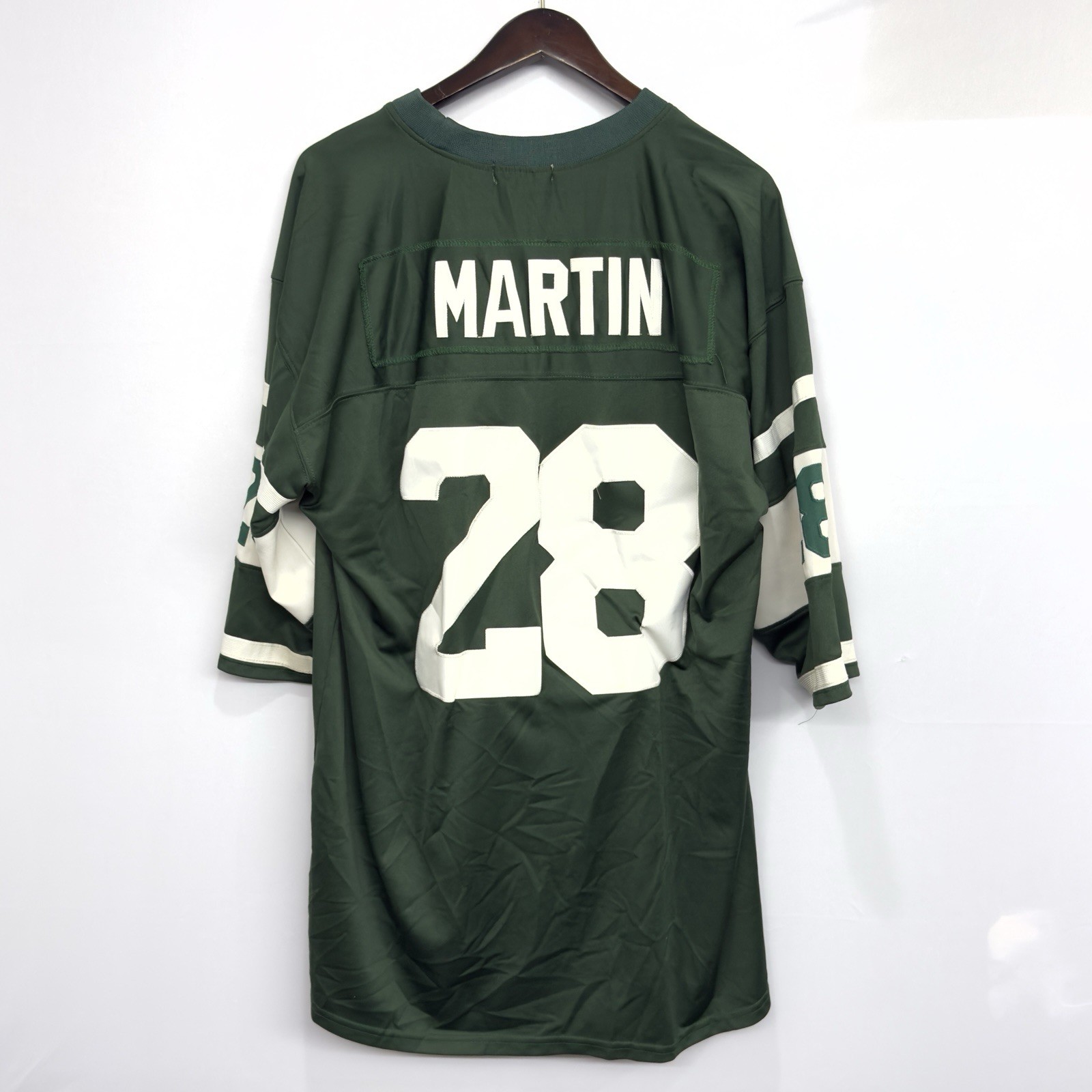 Reebok Authentic Sewn New York Jets NFL Curtis Martin #28 Jersey Size Large Mens Reebok Authentic Sewn New York Jets NFL Curtis Martin #28 Jersey Size Large Mens