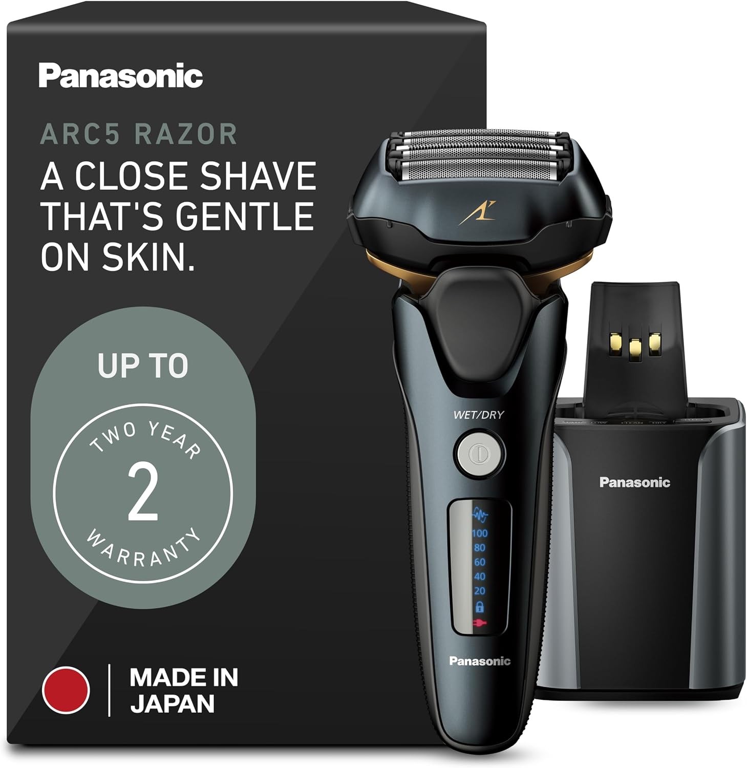 Panasonic ARC5 ES-LV97-K Cordless Men\'s Electric Razor w/Cleaning Station
