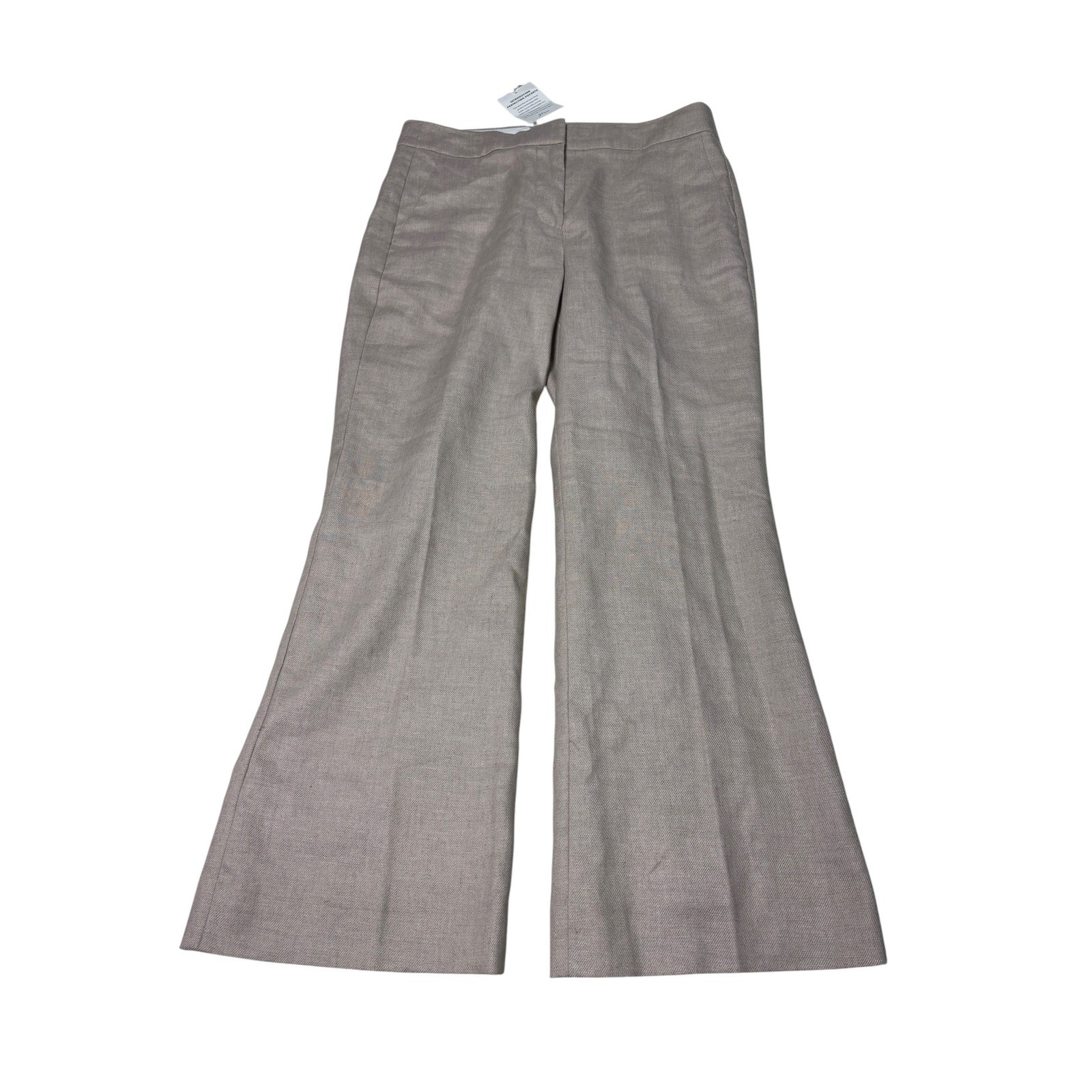 NWT J.Crew Hayden Kickout Crop Pants Stretch linen Flax Beige Womens 4 W30 L25