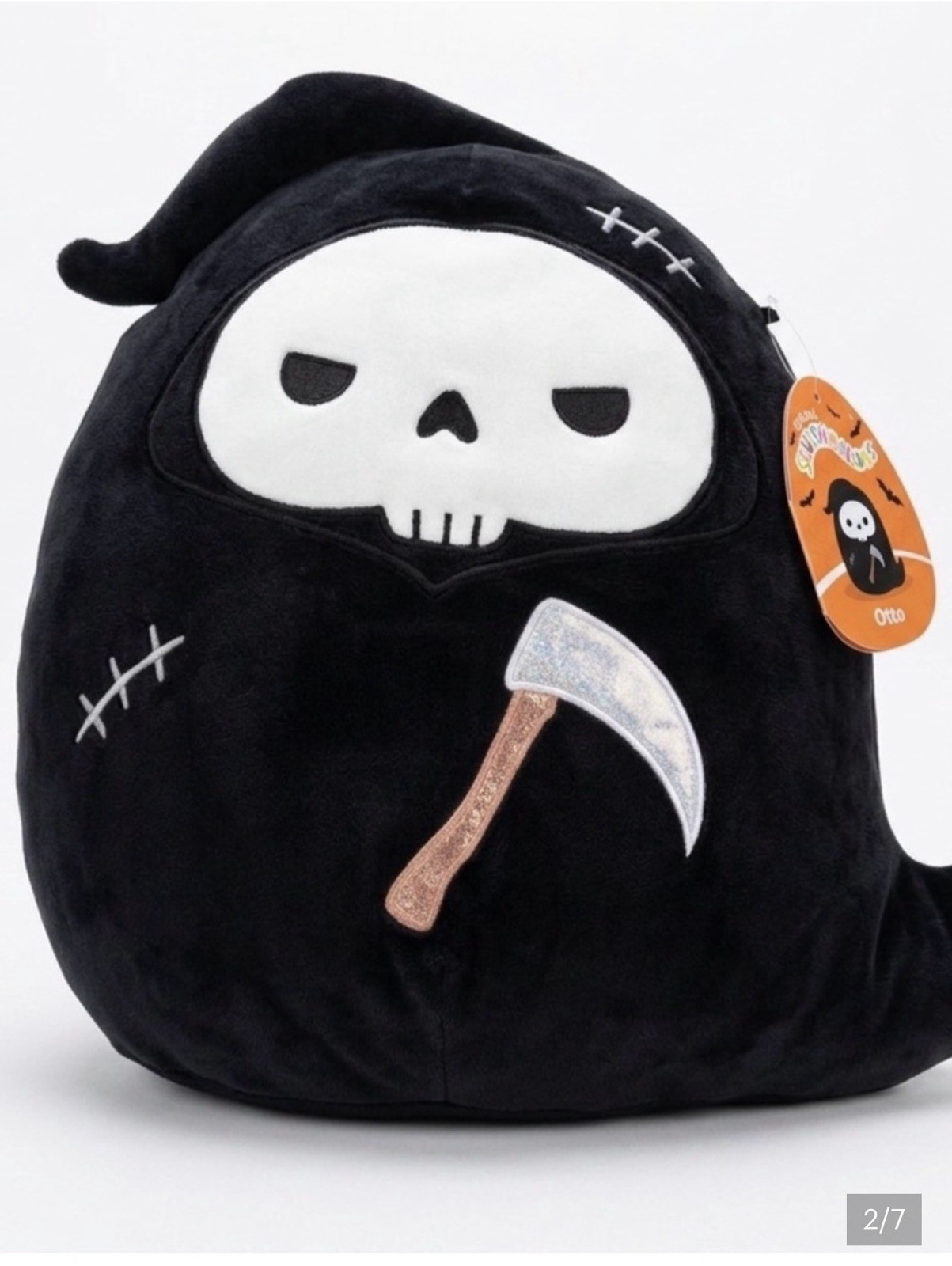 Squishmallows Halloween Otto the Grim Reaper with Scars 16” Plush New Squishmallows Halloween Otto the Grim Reaper with Scars 16” Plush New