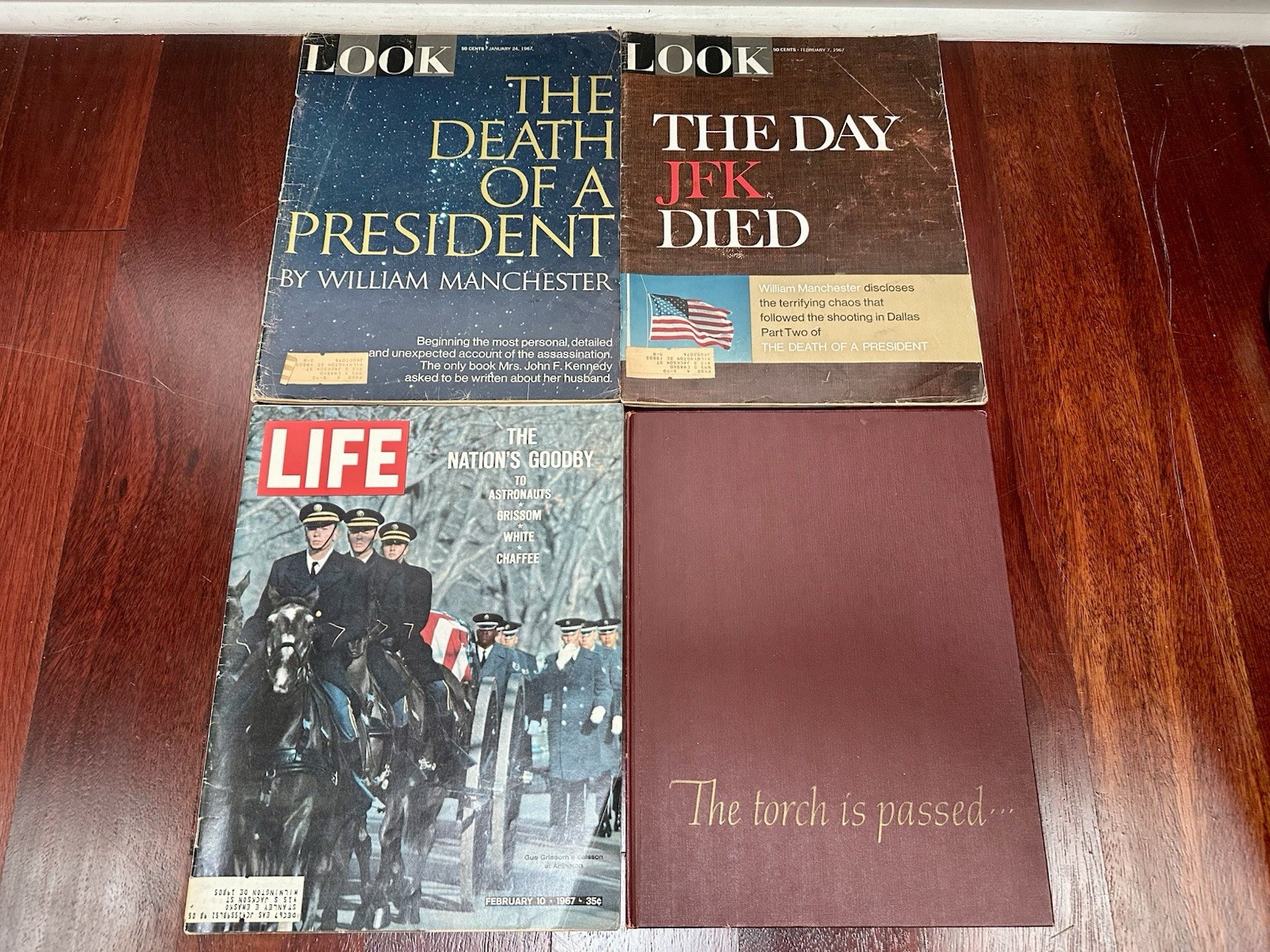Vintage 1967 Look Magazine Life Magazine JFK Lot of 4 The Death of a President