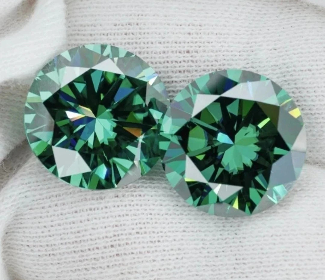 2 CT Natural Green Diamond Round Cut 8.50 MM VVS1 D Grade IDGL Certified V 3