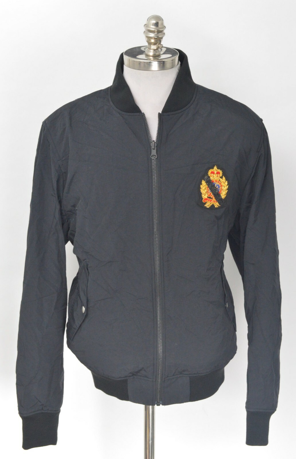 New $1250 PUBLIC SCHOOL New York Reversible Bomber Blue Black Jacket Coat XS