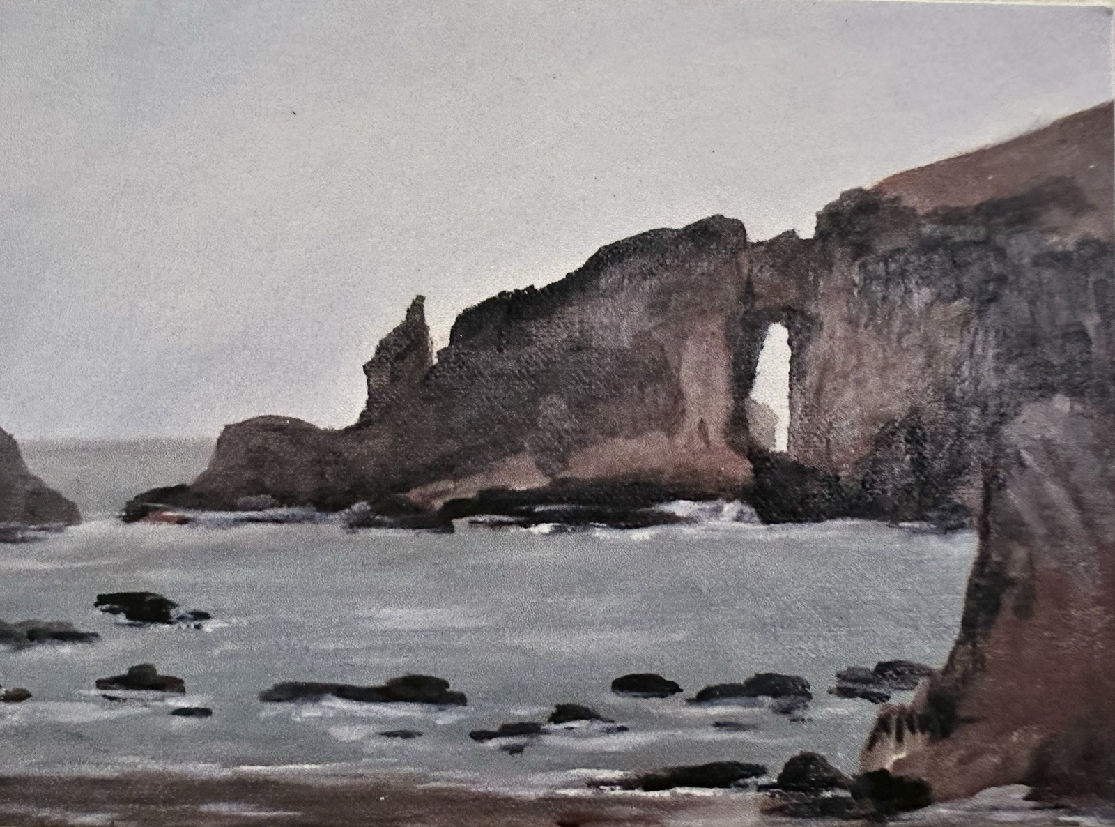 ACEO 2.5x3.5 Oil Painting PRINT Hole In Wall Olympic National Park PNW ACEO 2.5x3.5 Oil Painting PRINT Hole In Wall Olympic National Park PNW