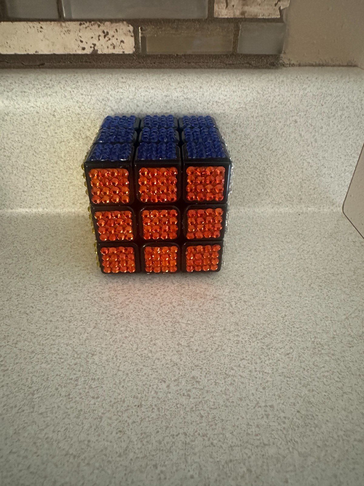 Rubik’s Cube Hand Rhinestoned New no box Rubik’s Cube Hand Rhinestoned New no box