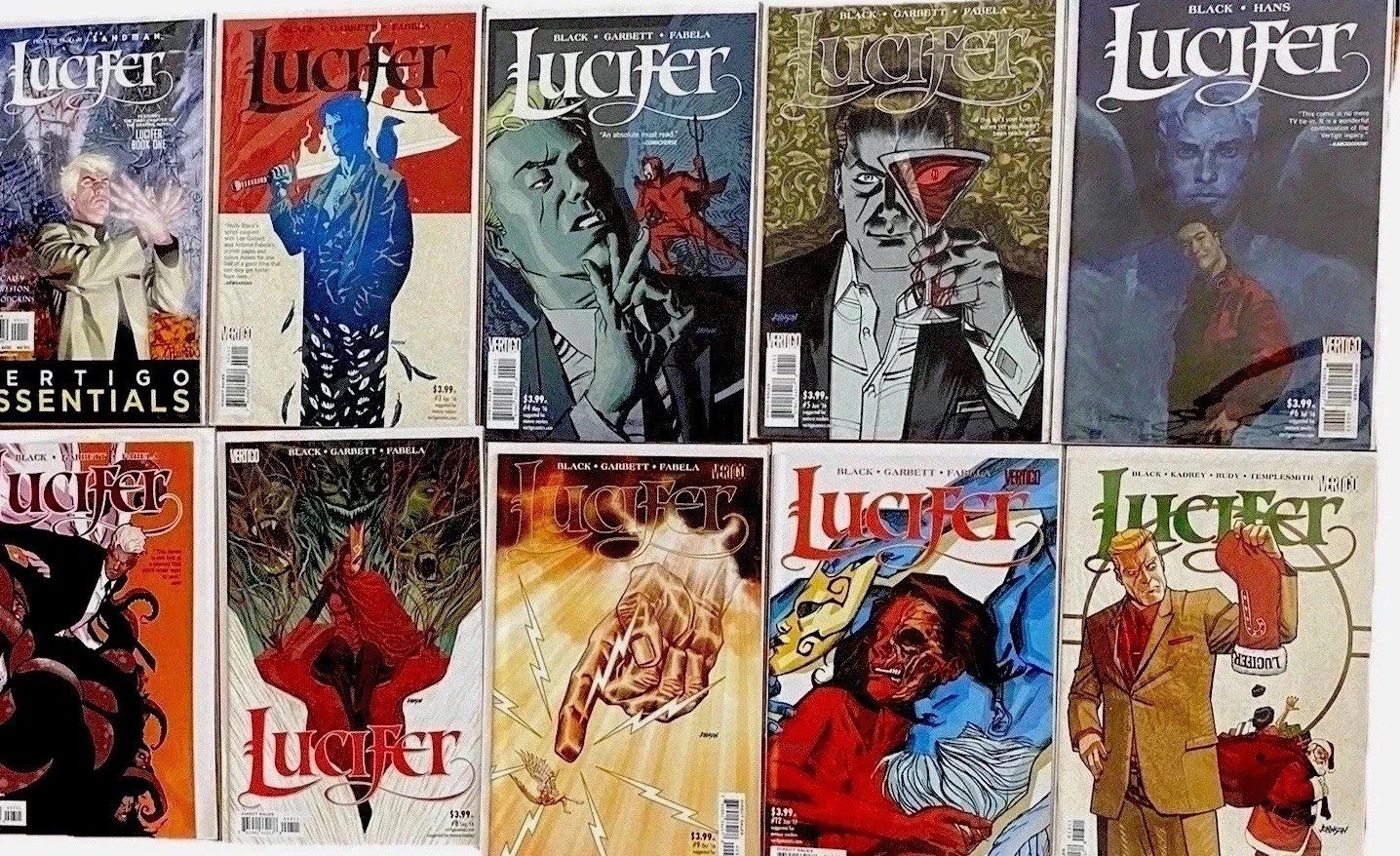 DC Vertigo Lucifer Mixed Lot 13: 1, 3-9, 12-16 NM Bagged & Boarded *Ships Free